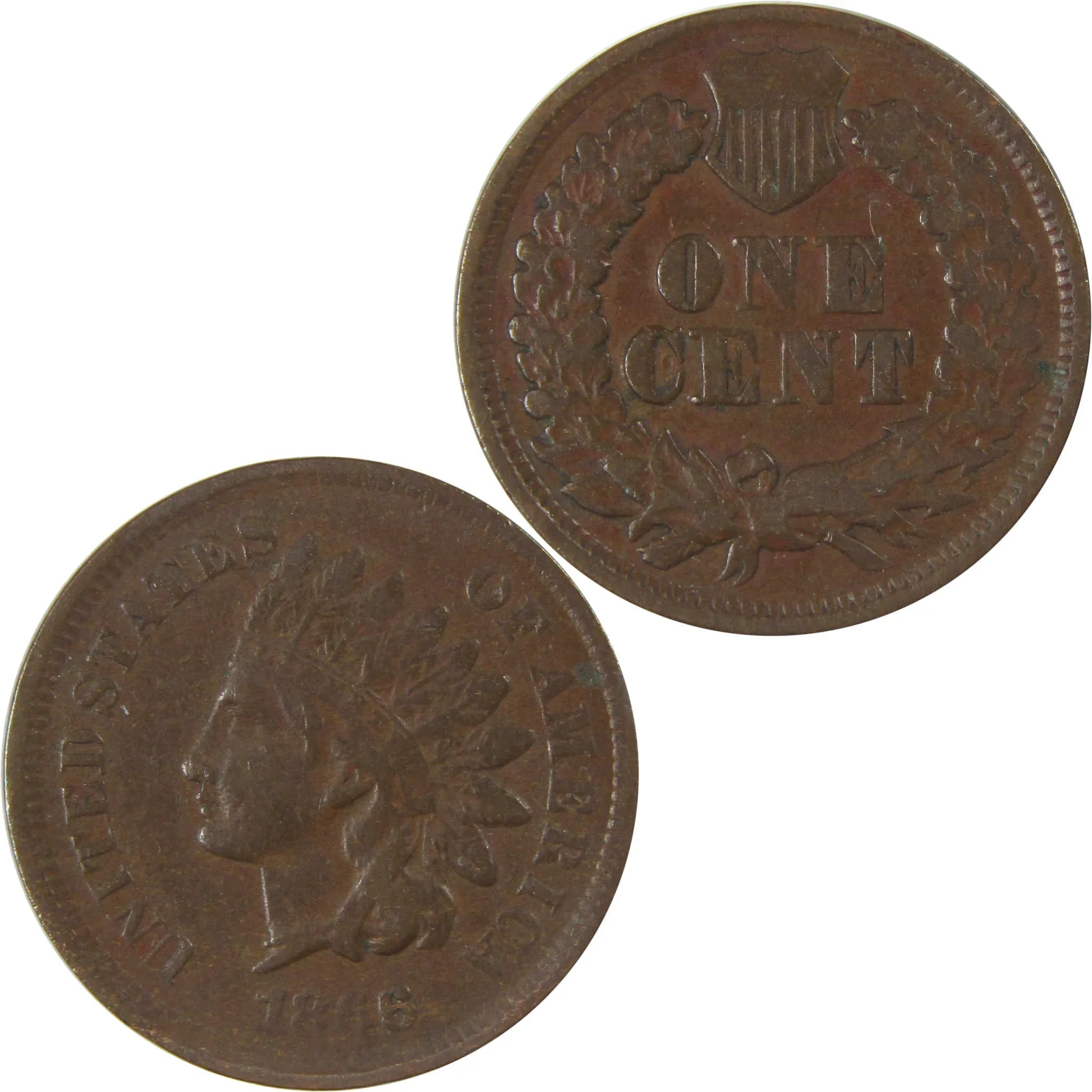 1866 Indian Head Cent VF Very Fine Penny 1c Coin SKU:I23992