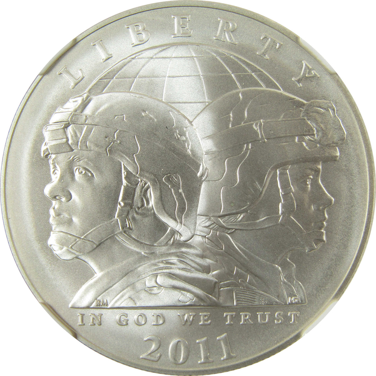 2011 S U.S. Army Commemorative Silver $1 MS 70 NGC SKU:CP1657