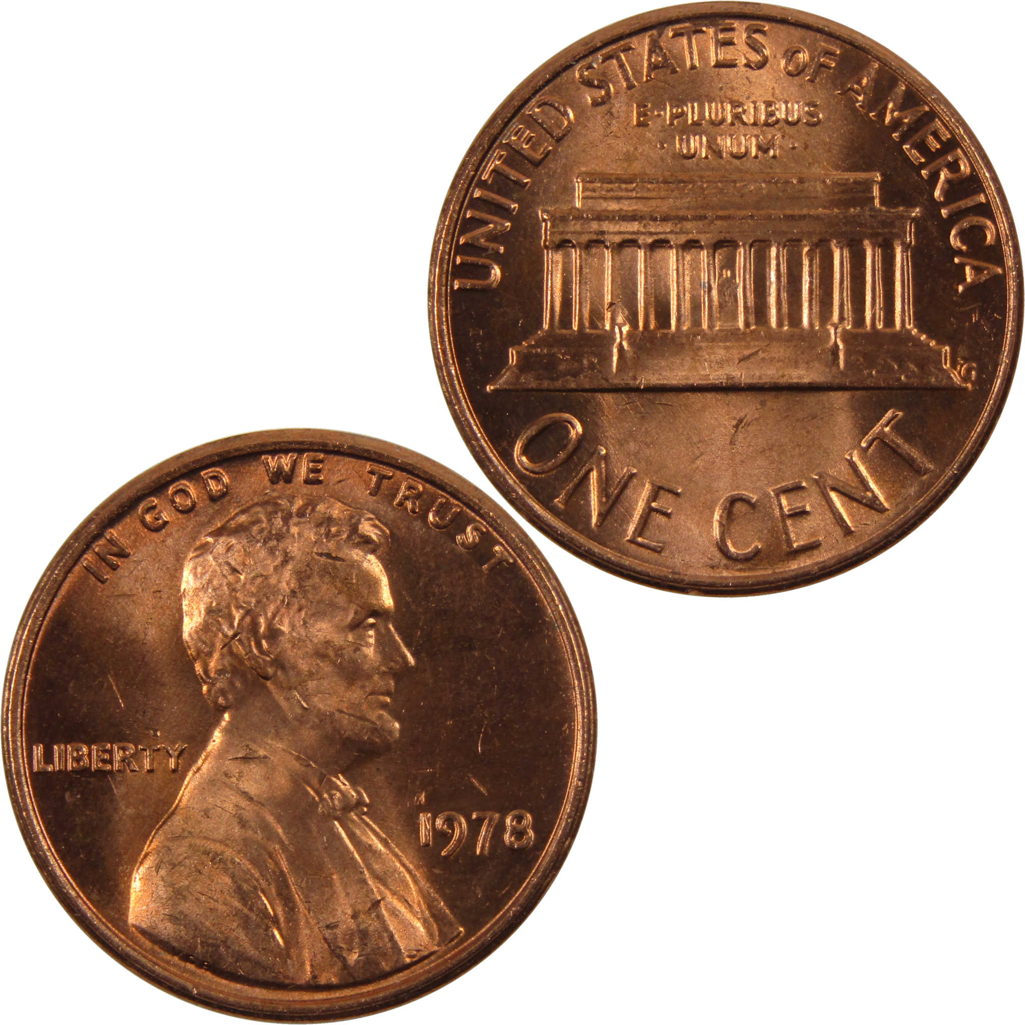 1978 Lincoln Memorial Cent BU Uncirculated Penny 1c Coin