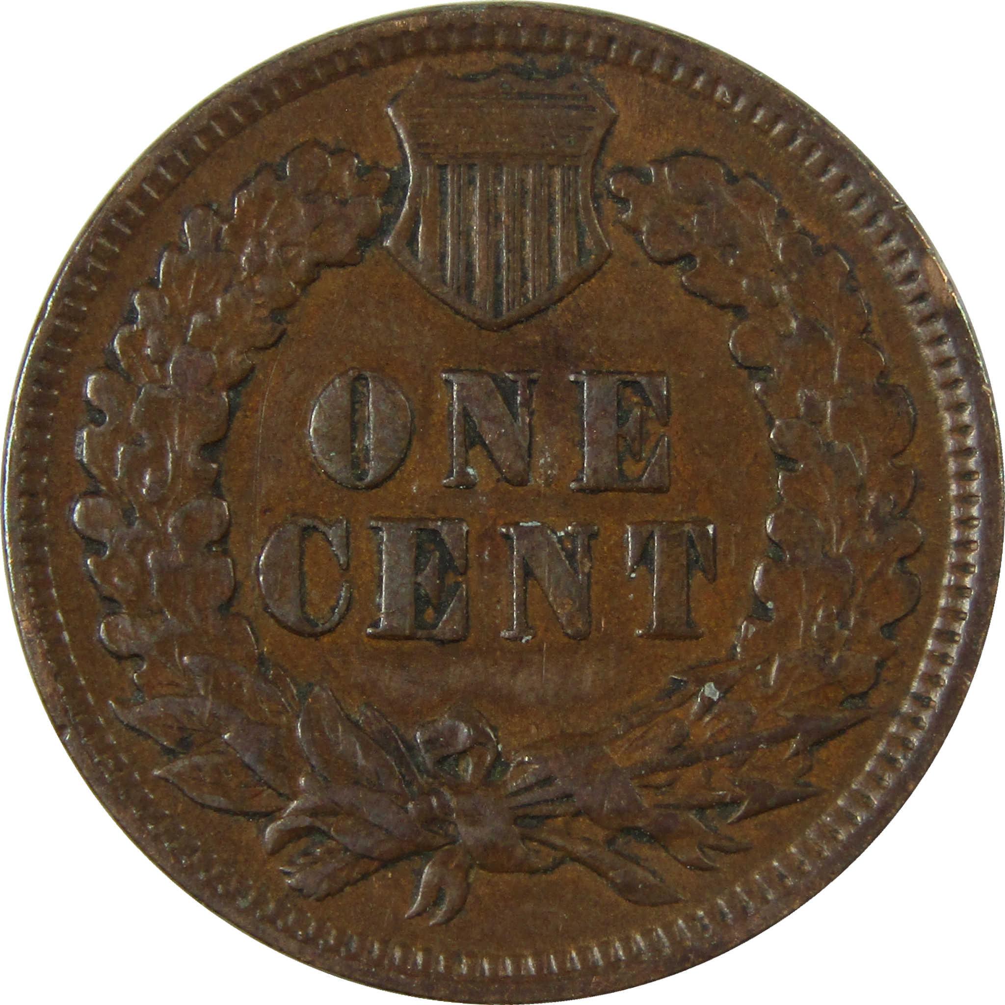 1899 Indian Head Cent VF Very Fine Penny 1c Coin SKU:I26987