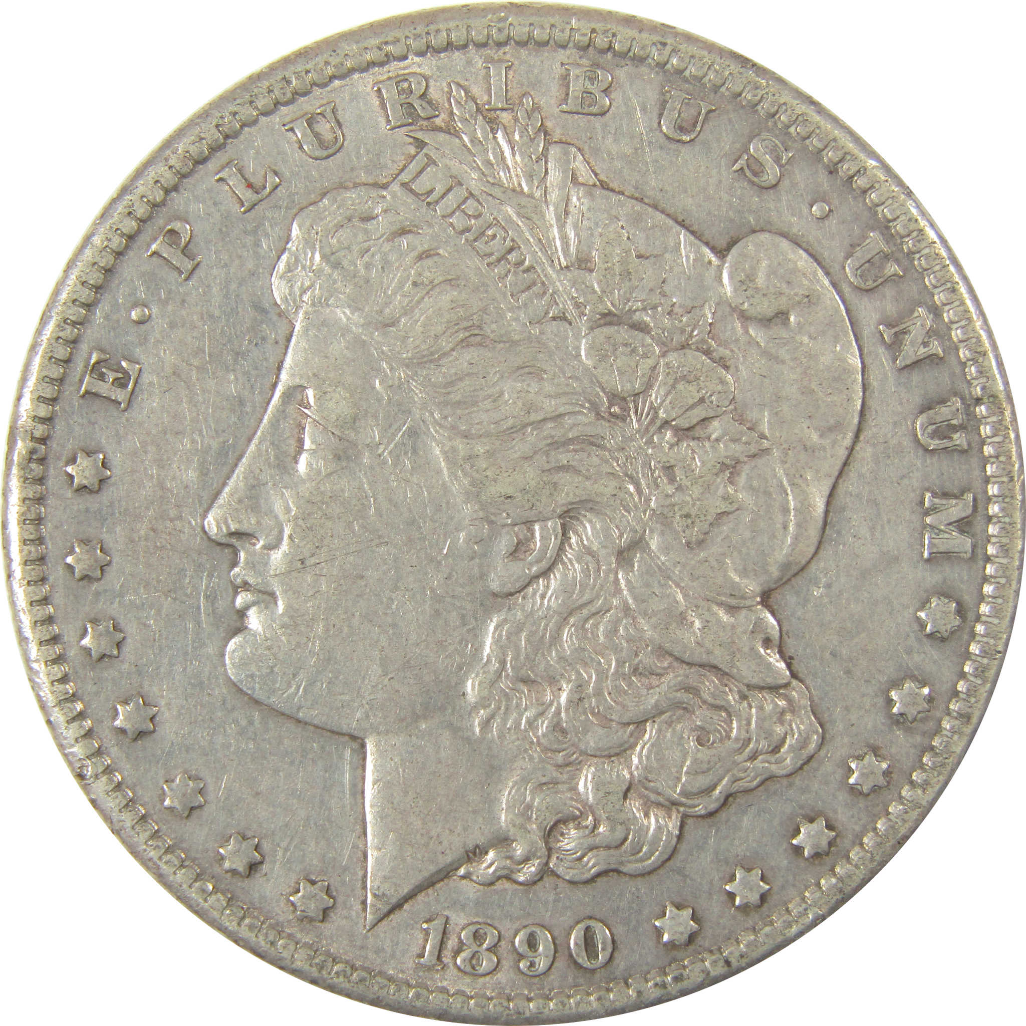 1890 CC Morgan Dollar XF EF Extremely Fine Silver $1 Coin SKU:I19721 - Morgan coin - Morgan silver dollar - Morgan silver dollar for sale - Profile Coins &amp; Collectibles