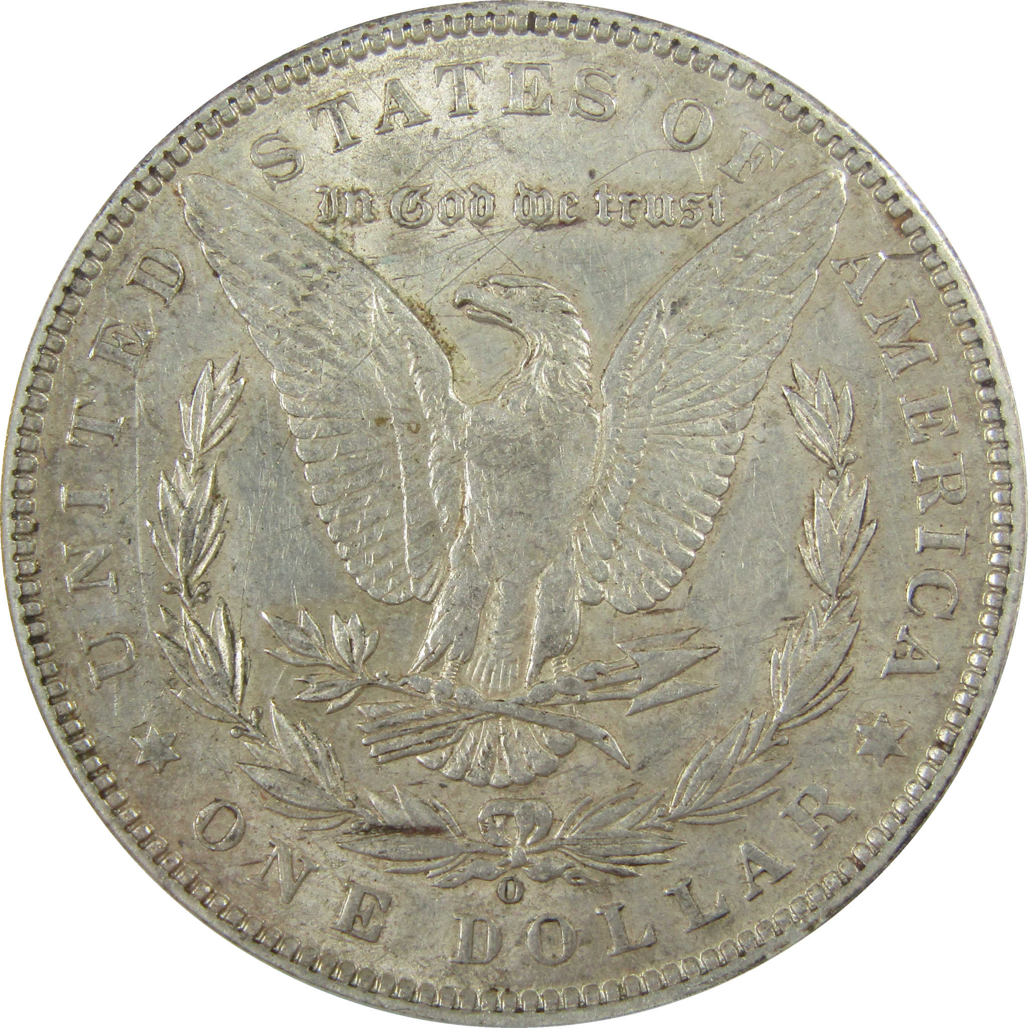 1897 O Morgan Silver Dollar AU 50 Details ANACS $1 Coin SKU:I28051