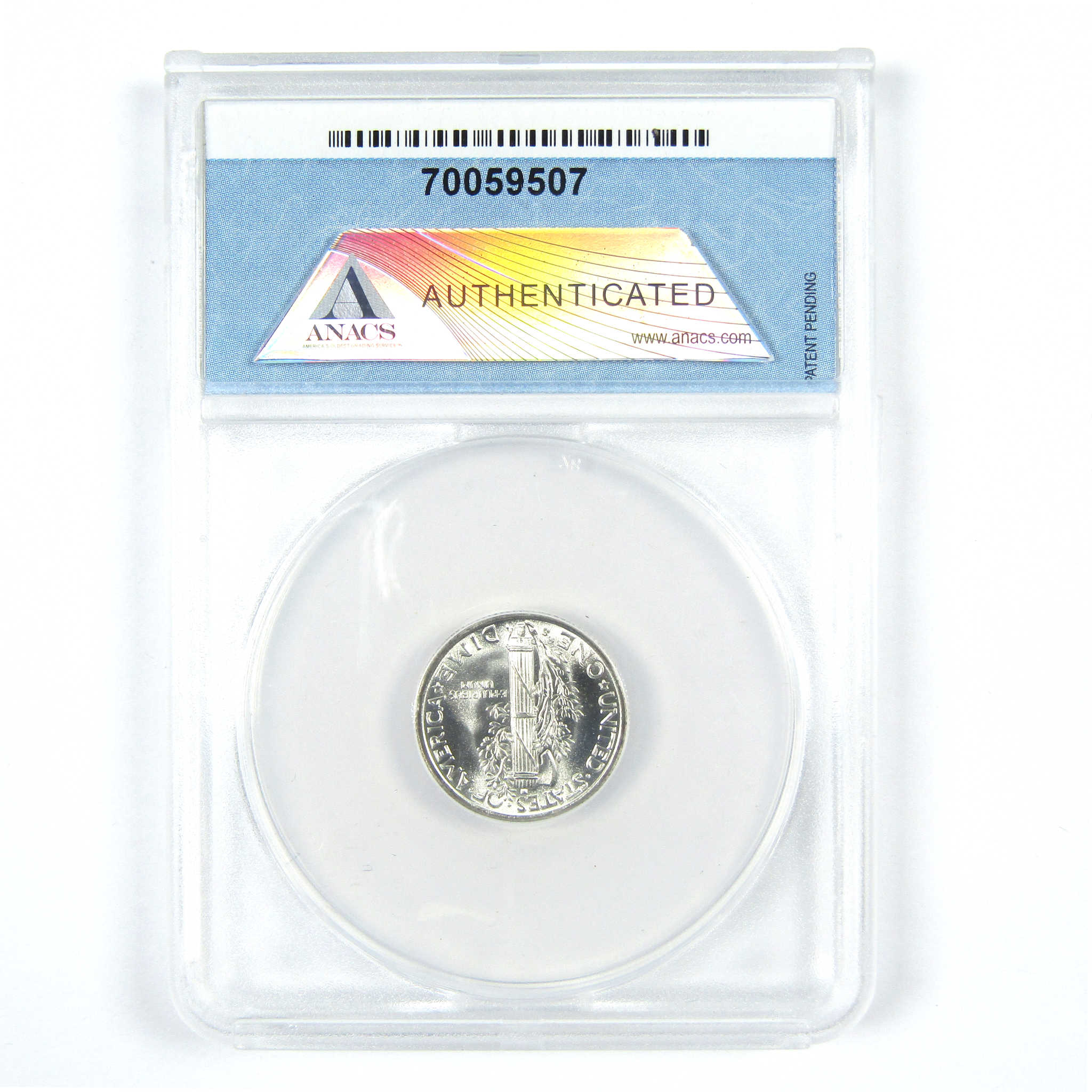 1940 S/S Mercury Dime MS 65 ANACS Silver 10c Uncirculated SKU:I15010