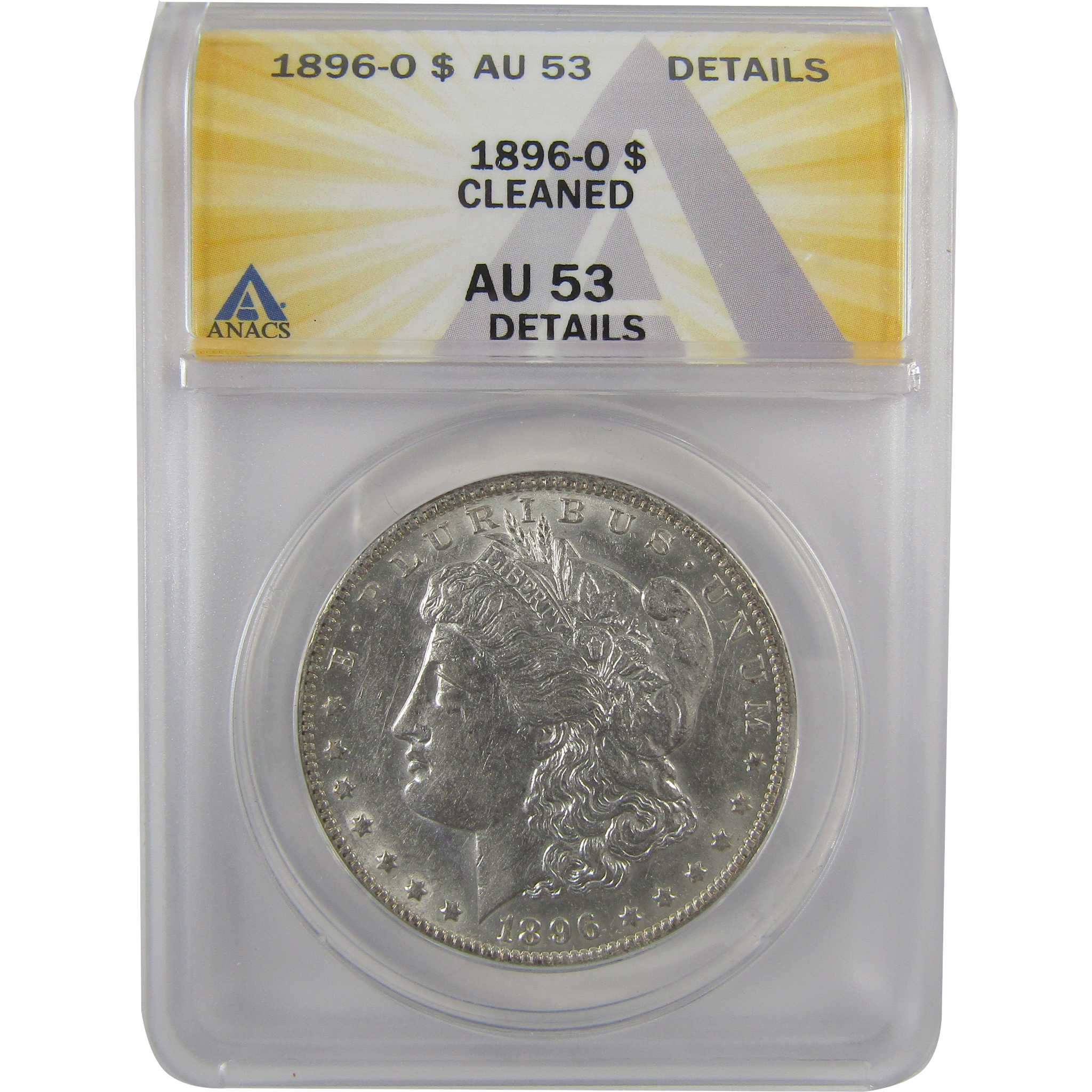 1896 O Morgan Dollar AU 53 Details ANACS Silver $1 Coin SKU:I19049 - Morgan coin - Morgan silver dollar - Morgan silver dollar for sale - Profile Coins &amp; Collectibles