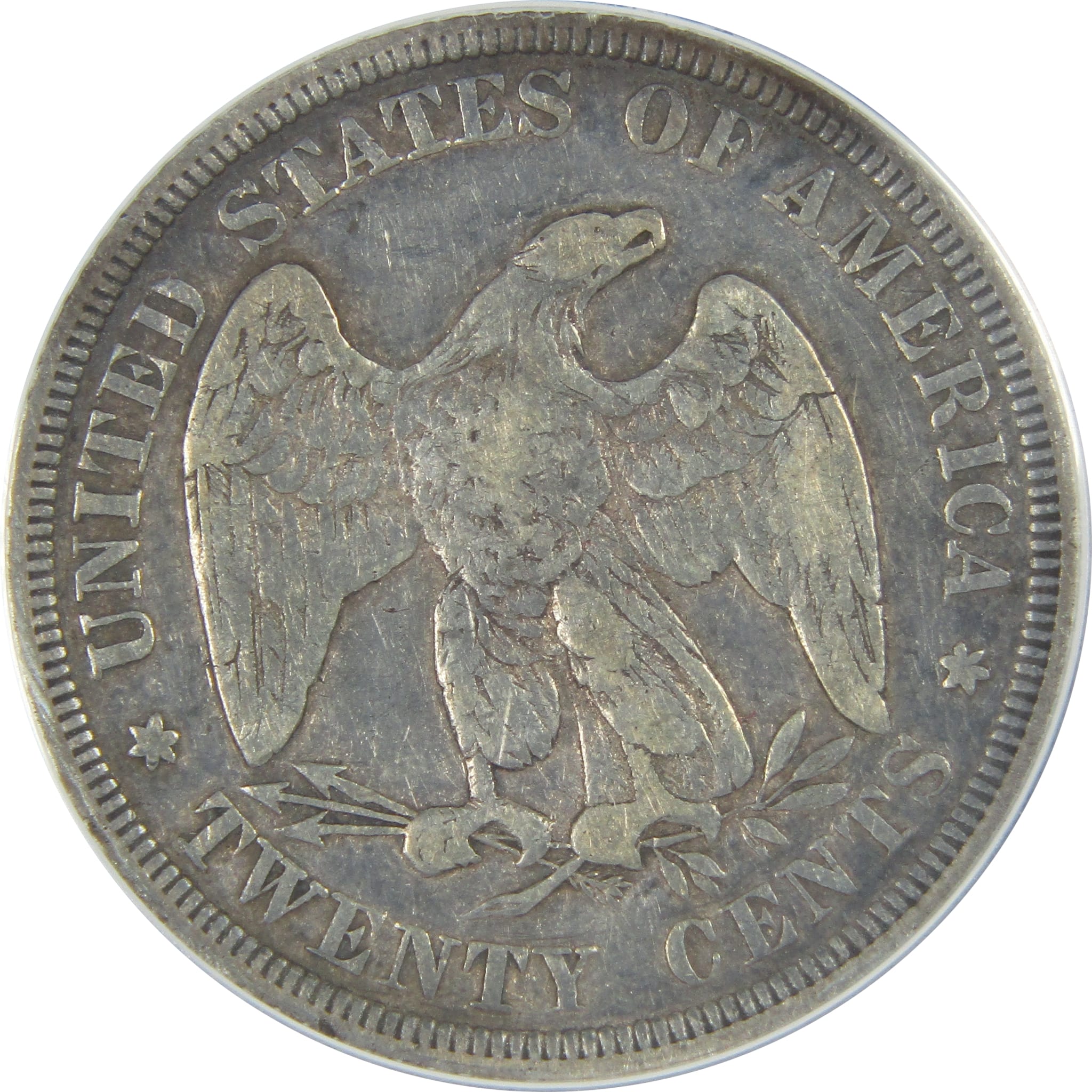 1875 S Seated Liberty Twenty Cent F 15 Details ANACS Silver SKU:I16151