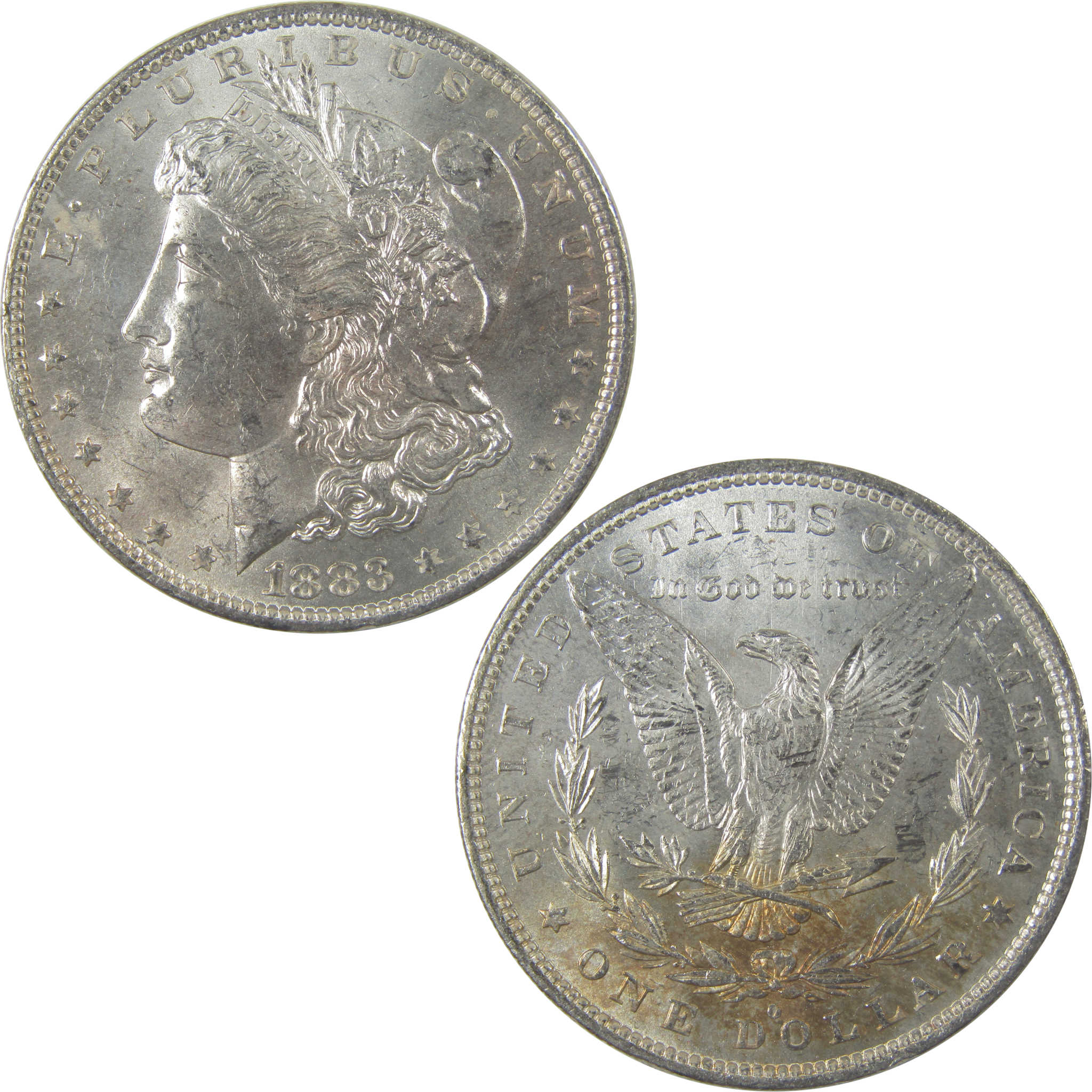 1883 O Morgan Silver Dollar Uncirculated Mint State Toned SKU:I24837