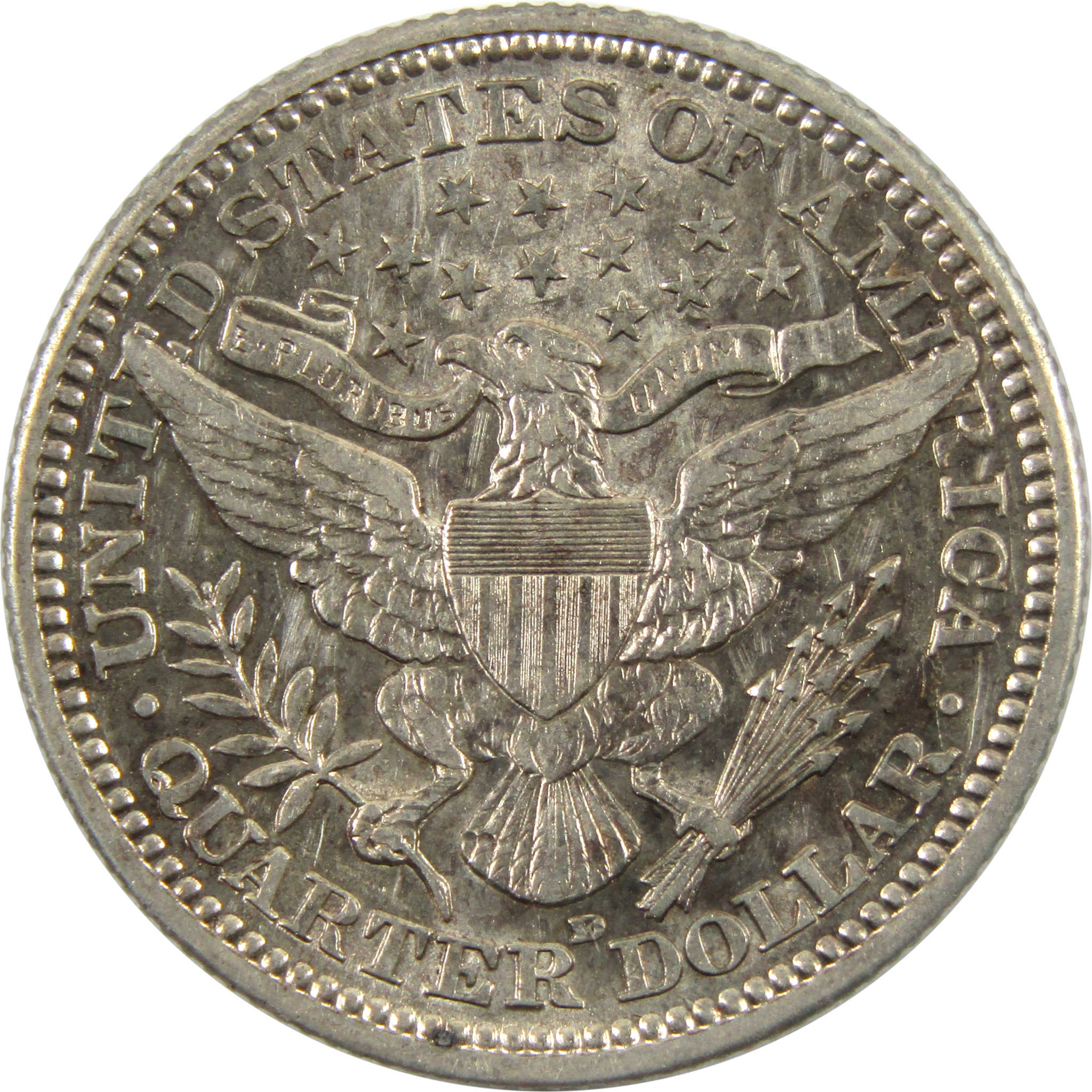 1915 D Barber Quarter AU About Uncirculated 90% Silver SKU:I10235