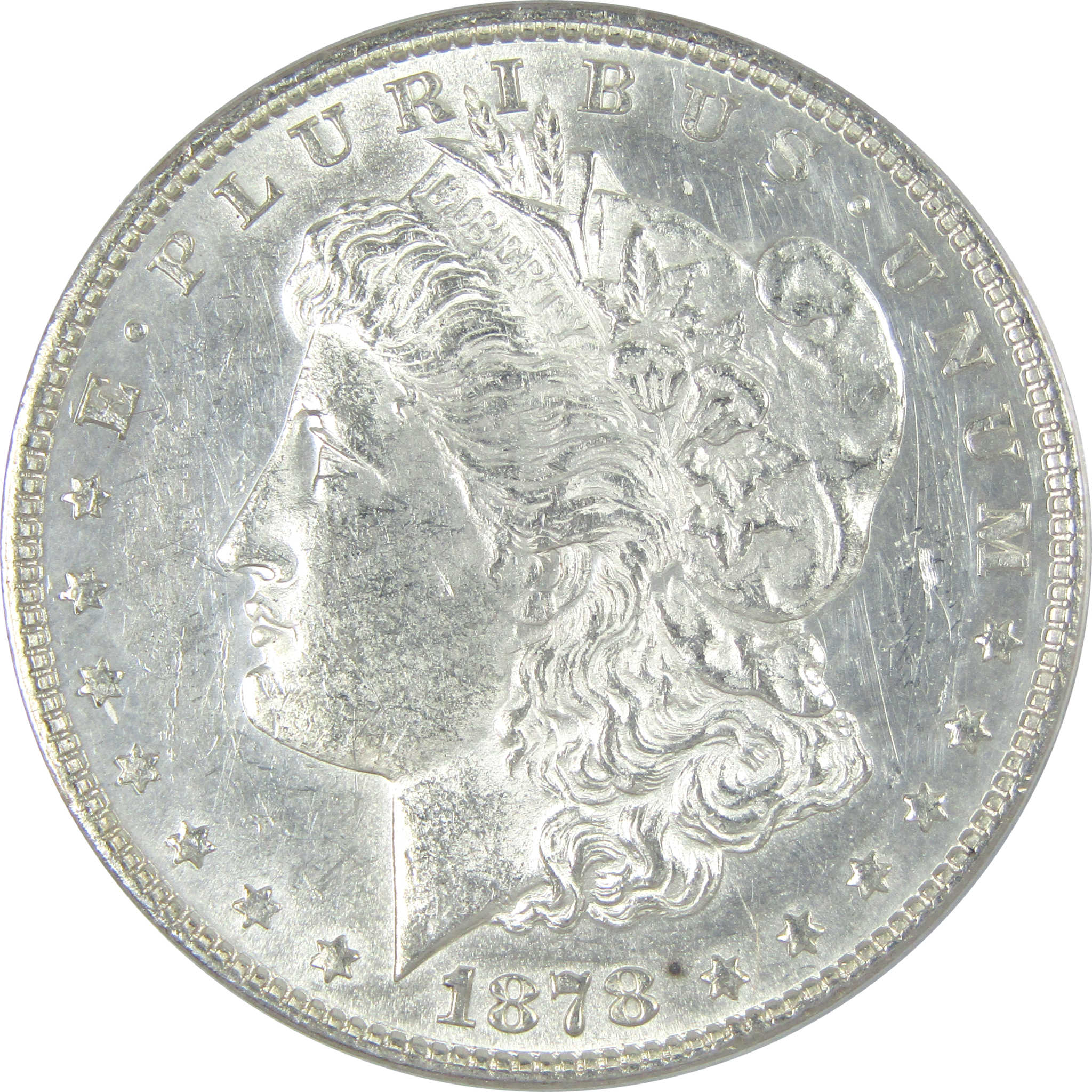 1878 7TF Rev 78 Morgan Dollar AU 53 Details ANACS Silver $1 SKU:I16185 - Morgan coin - Morgan silver dollar - Morgan silver dollar for sale - Profile Coins &amp; Collectibles