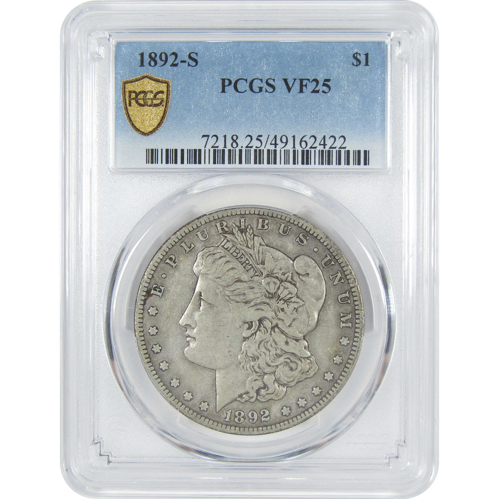 1892 S Morgan Dollar VF 25 PCGS Silver $1 Coin 10 SKU:I15386 - Morgan coin - Morgan silver dollar - Morgan silver dollar for sale - Profile Coins &amp; Collectibles