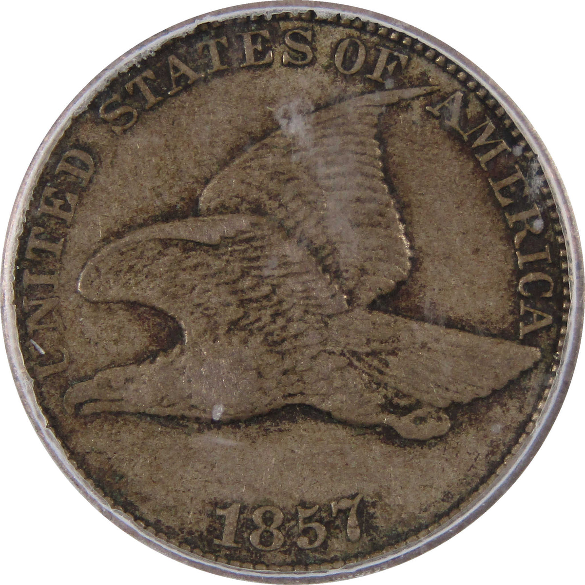 1857 Flying Eagle Cent VF 35 ICG Penny 1c Coin Collectible SKU:I29134