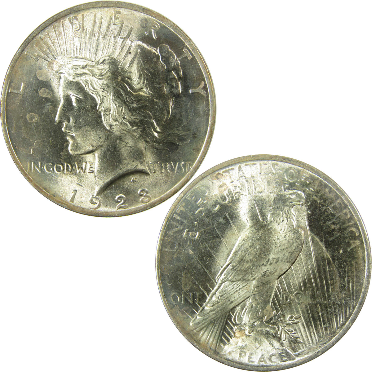 1923 Peace Silver Dollar Uncirculated Mint State $1 Coin SKU:CP1720