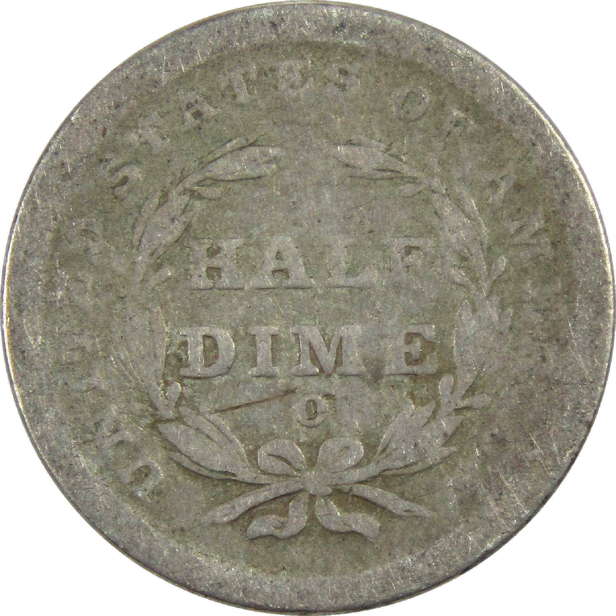 1839 O Seated Liberty Half Dime AG About Good Silver 5c SKU:I12255