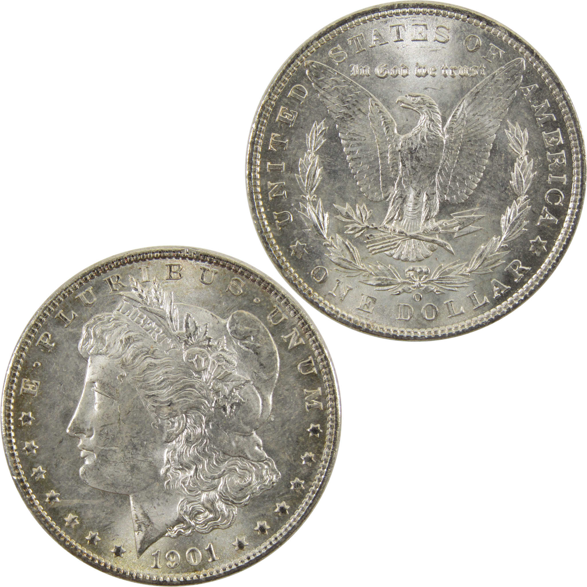 1901 O Morgan Dollar Uncirculated Details 90% Silver $1 SKU:I10466 - Morgan coin - Morgan silver dollar - Morgan silver dollar for sale - Profile Coins &amp; Collectibles