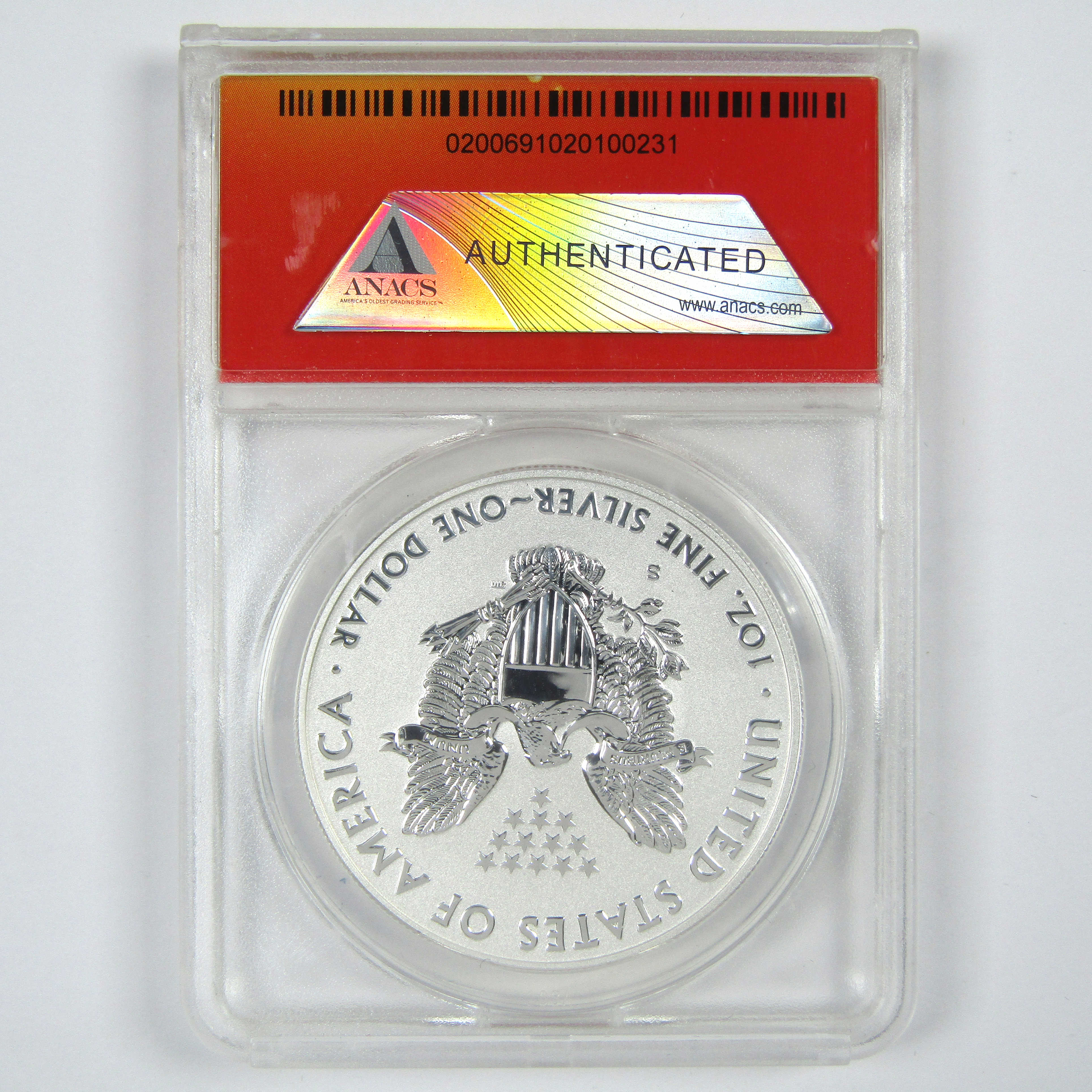 2012 S American Silver Eagle RP70 DCAM ANACS Reverse Proof SKU:CPC8050