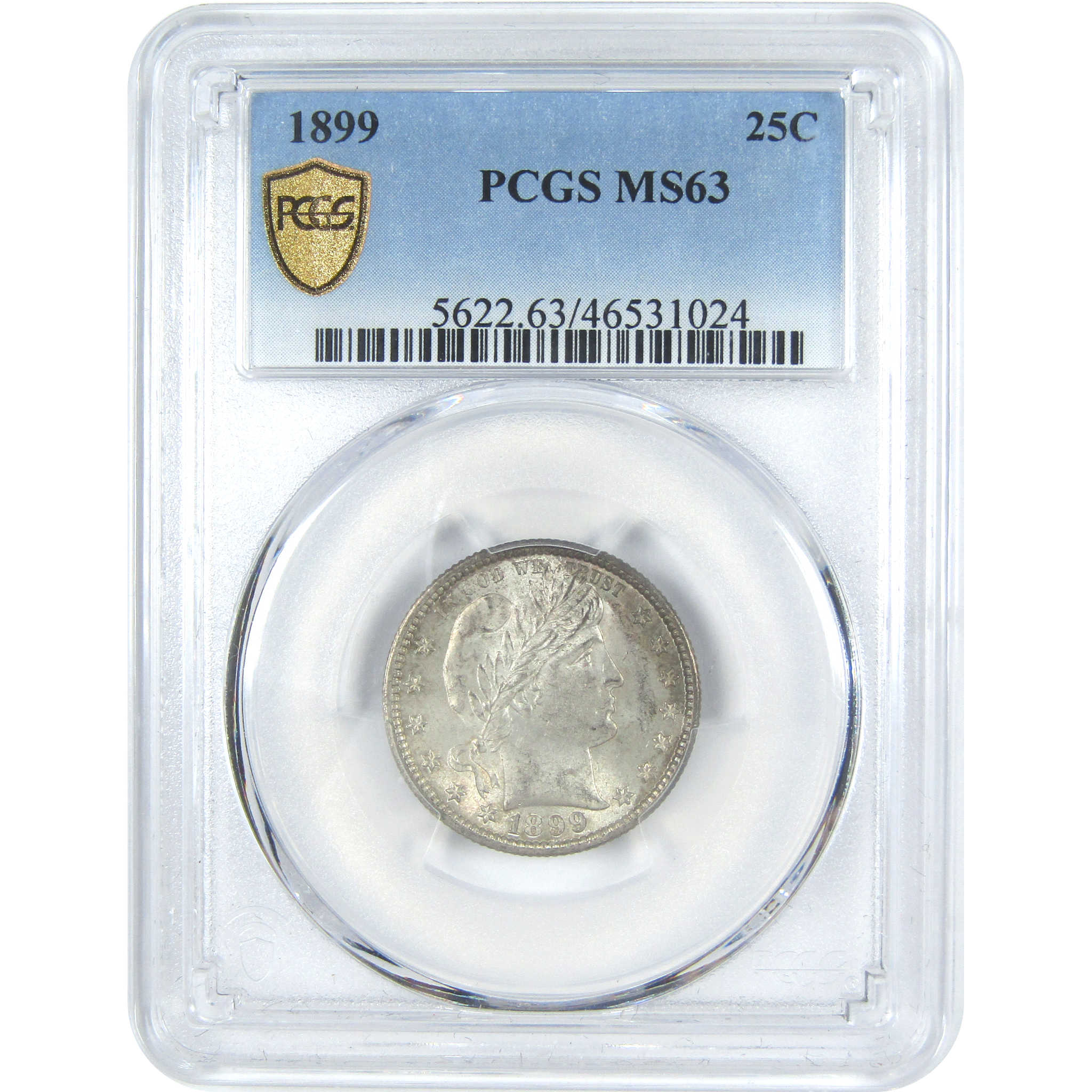 1899 Barber Quarter MS 63 PCGS Silver 25c Uncirculated Coin SKU:I15367