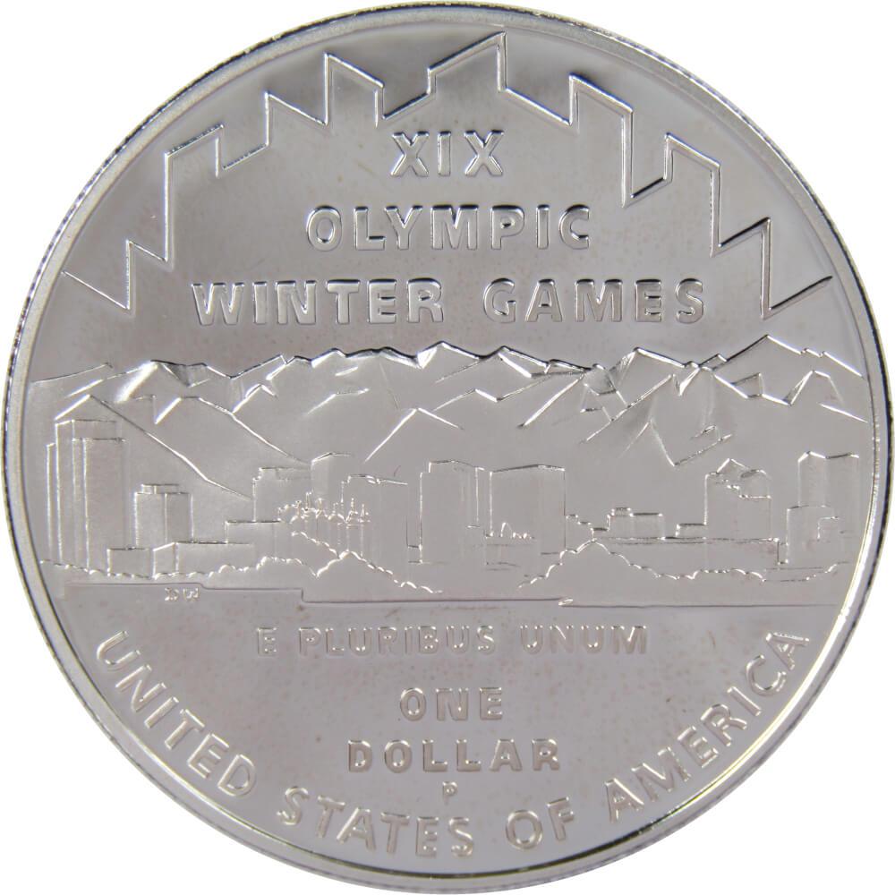 Salt Lake City Olympic Games Commemorative Dollar 2002 P Proof Silver