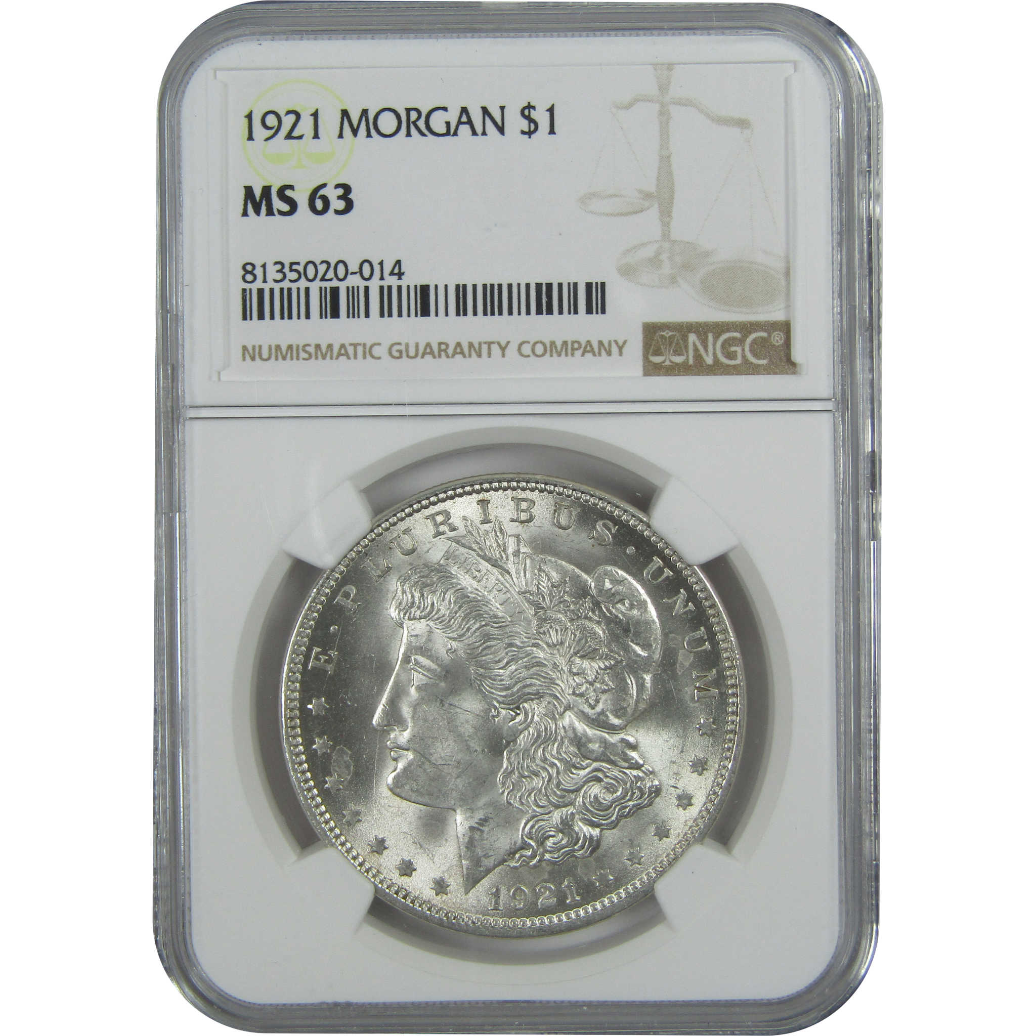 1921 Morgan Dollar MS 63 NGC Silver $1 Uncirculated Coin SKU:I15698 - Morgan coin - Morgan silver dollar - Morgan silver dollar for sale - Profile Coins &amp; Collectibles