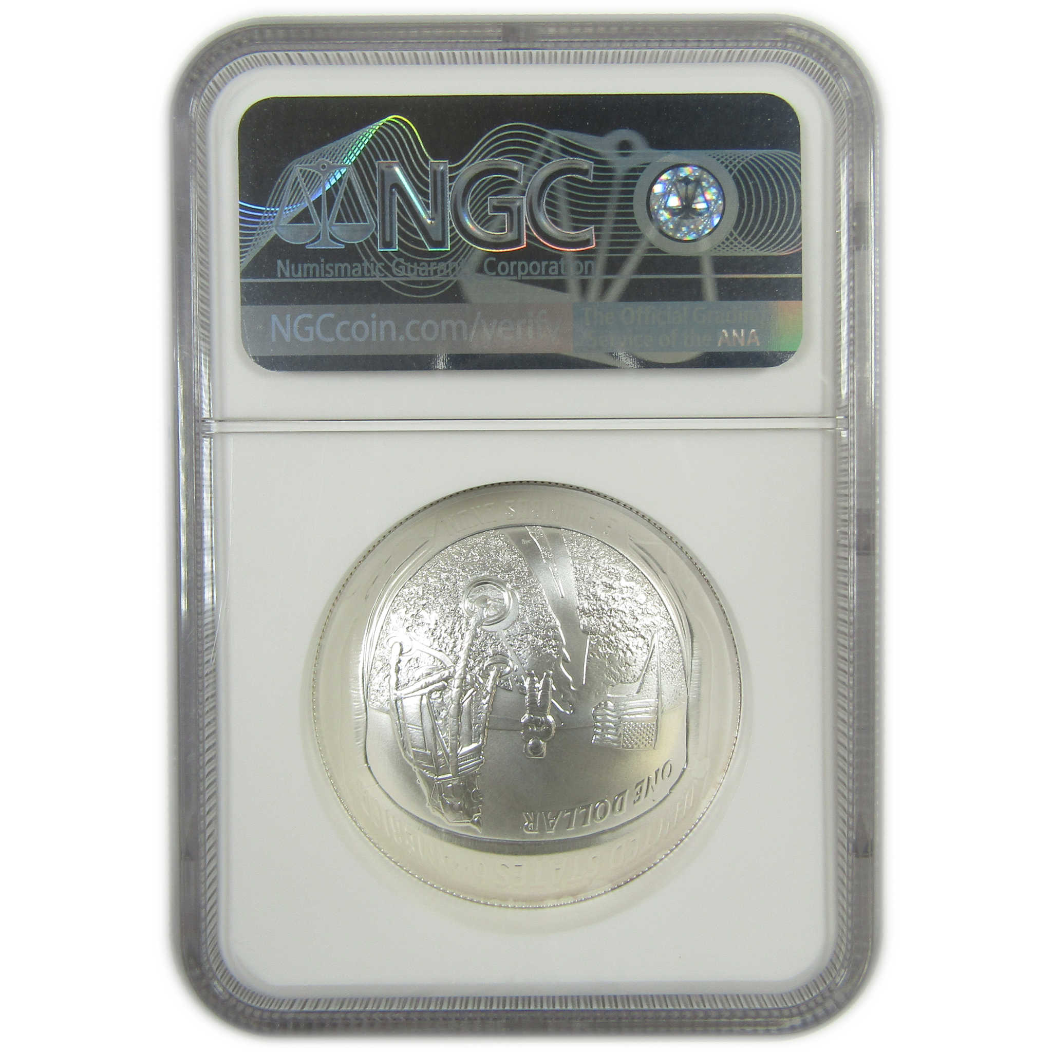 2019 P Apollo 11 50th Anniversary Silver $1 MS 70 NGC SKU:CP1658