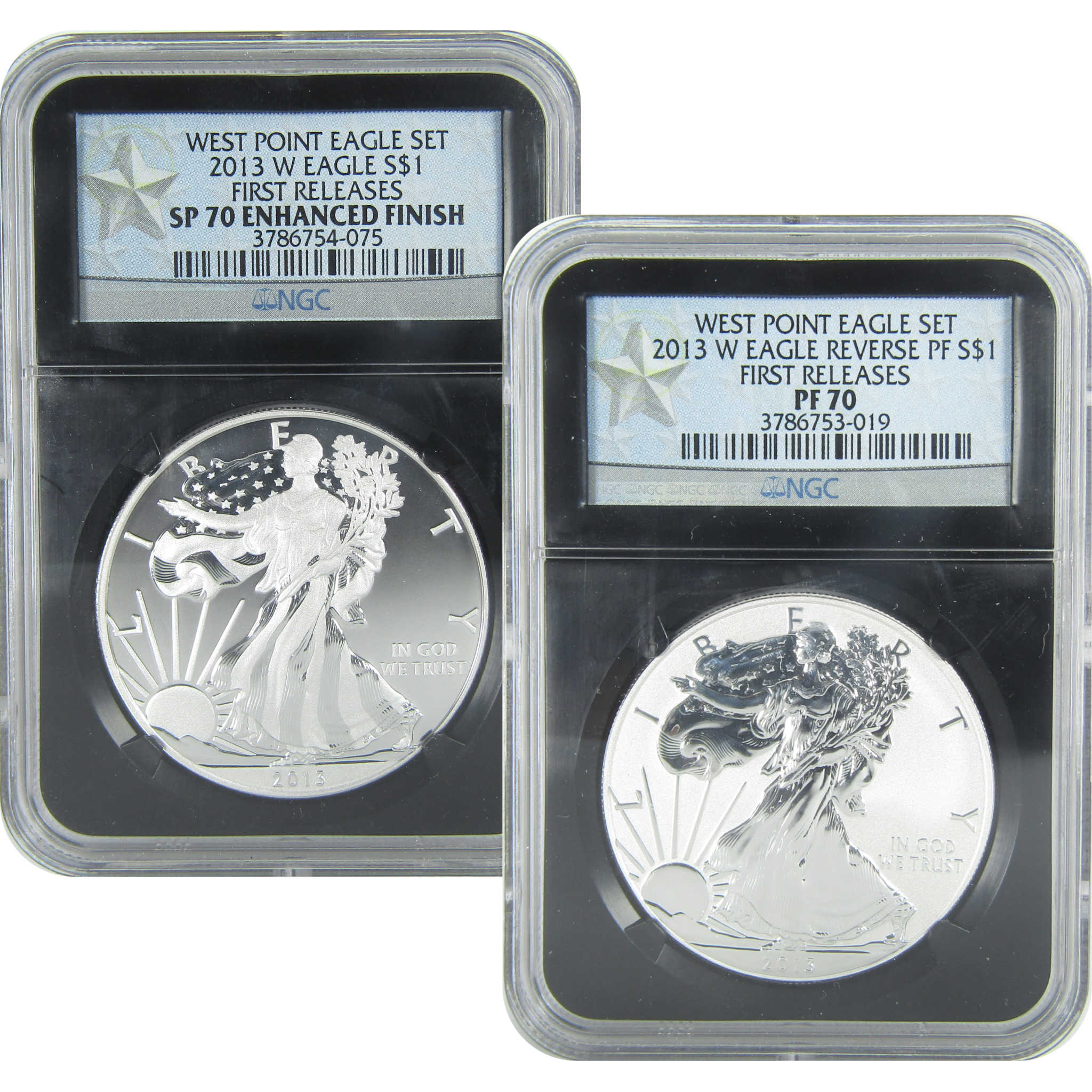 2013 American Eagle West Point Two-Coin Silver Set NGC SKU:CPC9410