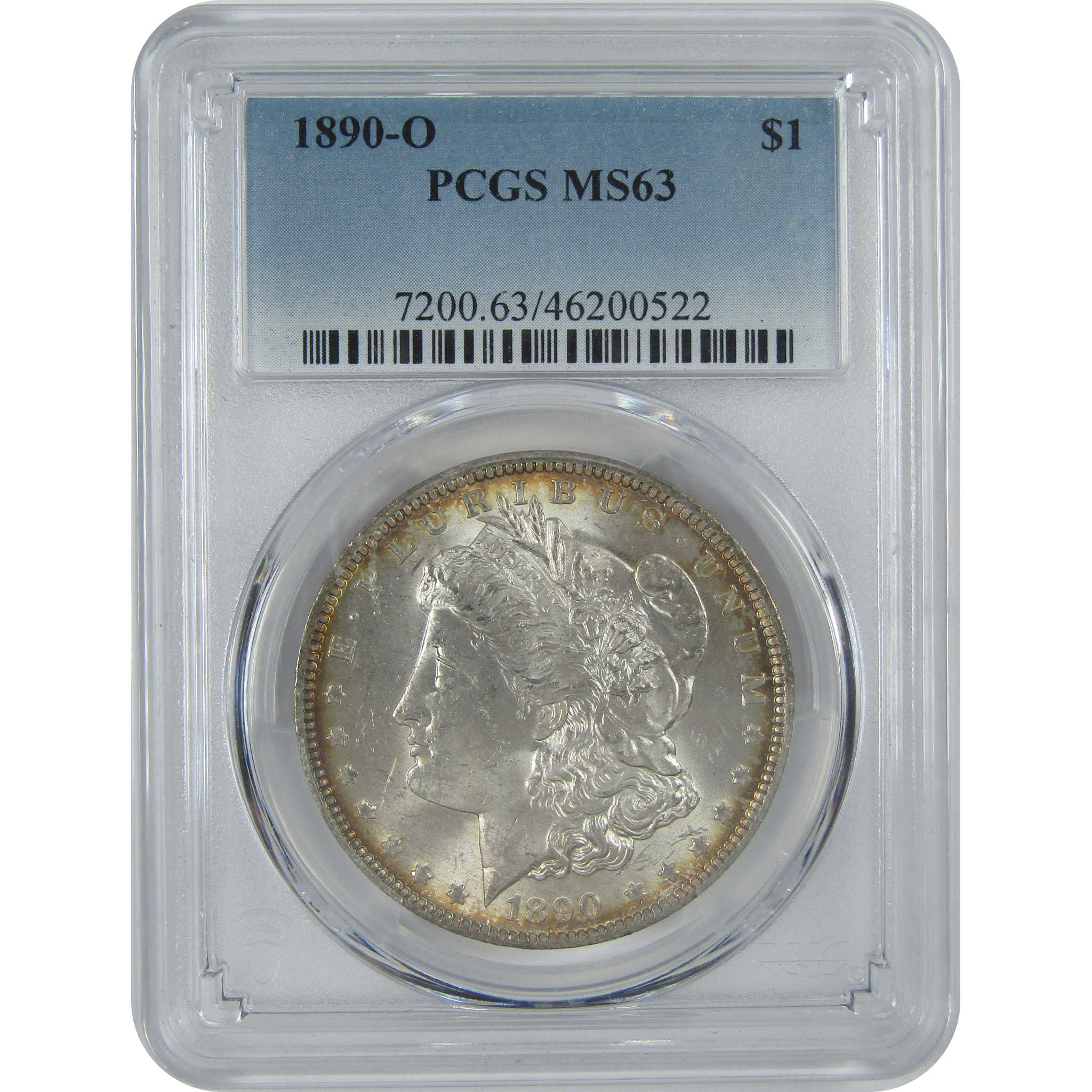 1890 O Morgan Dollar MS 63 PCGS Silver $1 Coin Toned SKU:I16477