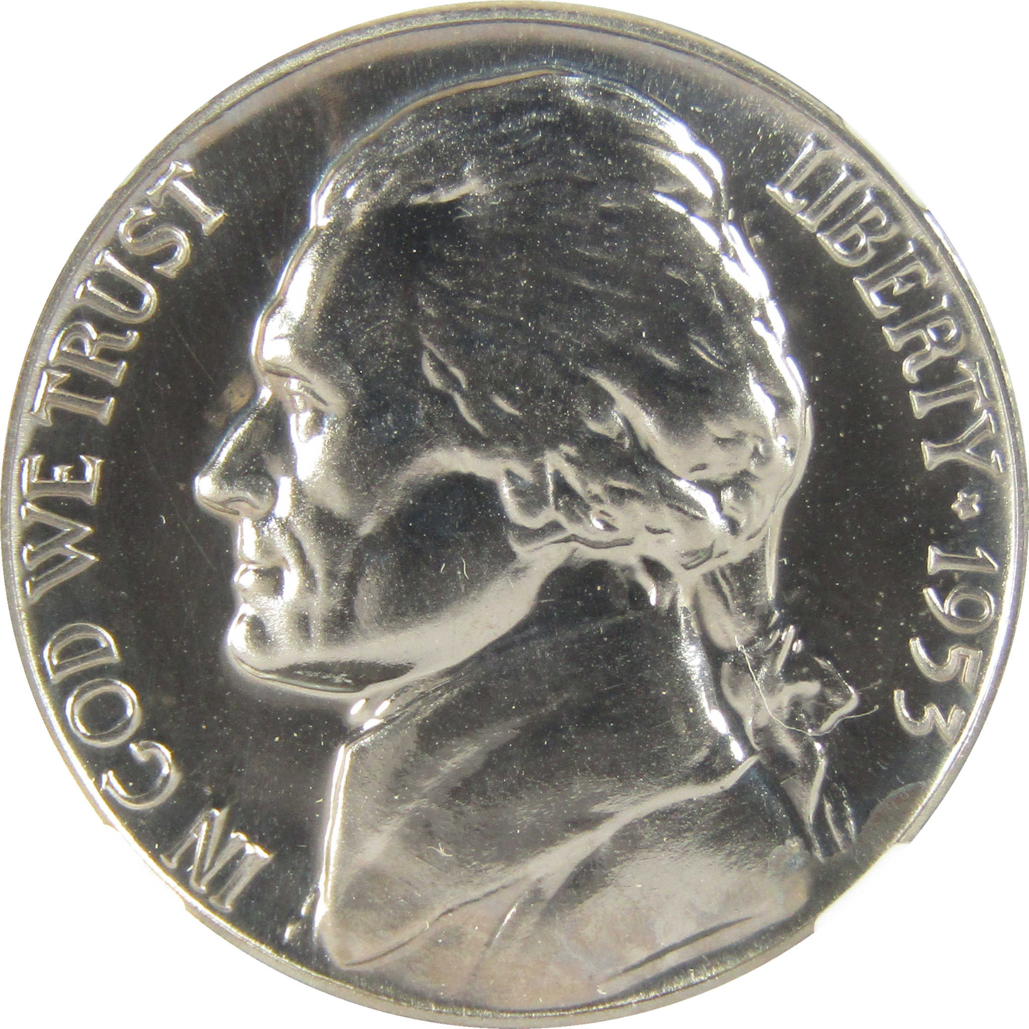 1953 Jefferson Nickel PF 68 NGC Proof 5c Coin Collectible SKU:I27359