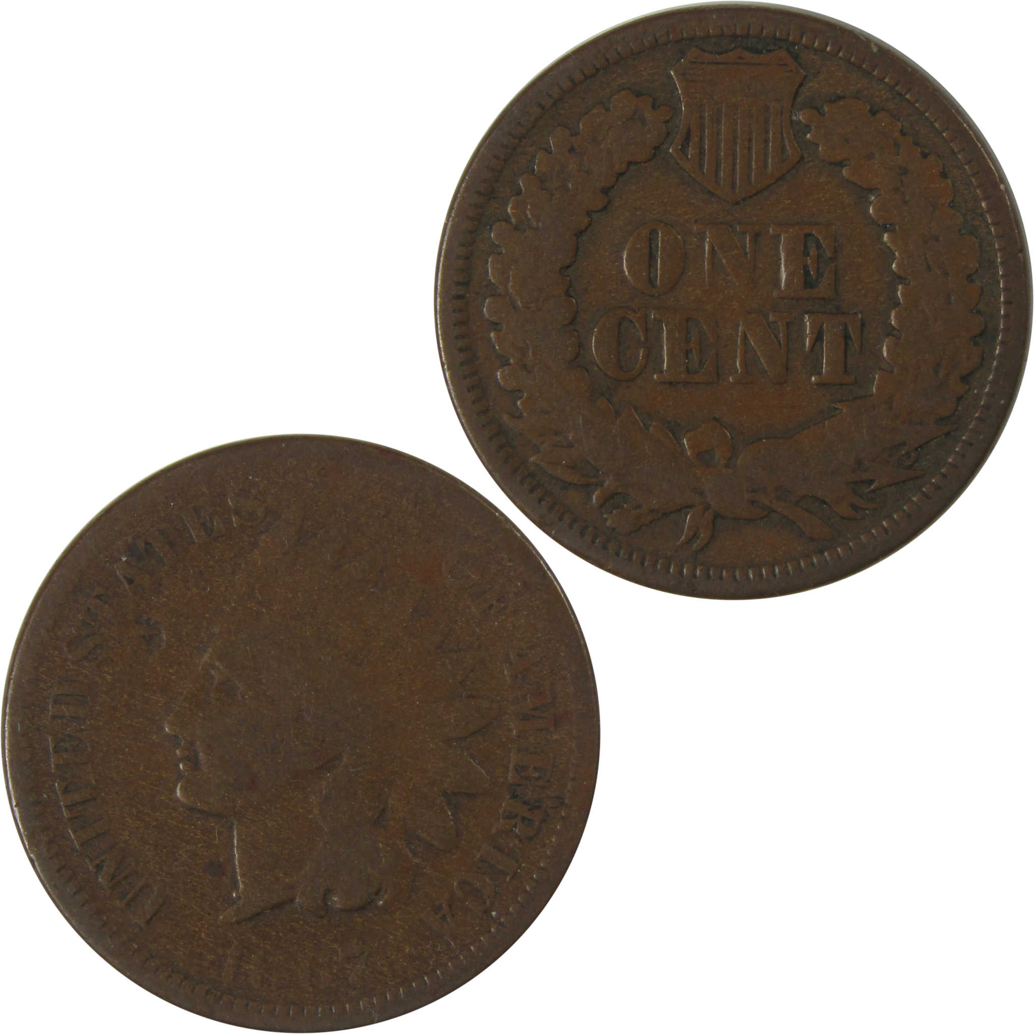 1867 Indian Head Cent AG About Good Penny 1c Coin SKU:I22737