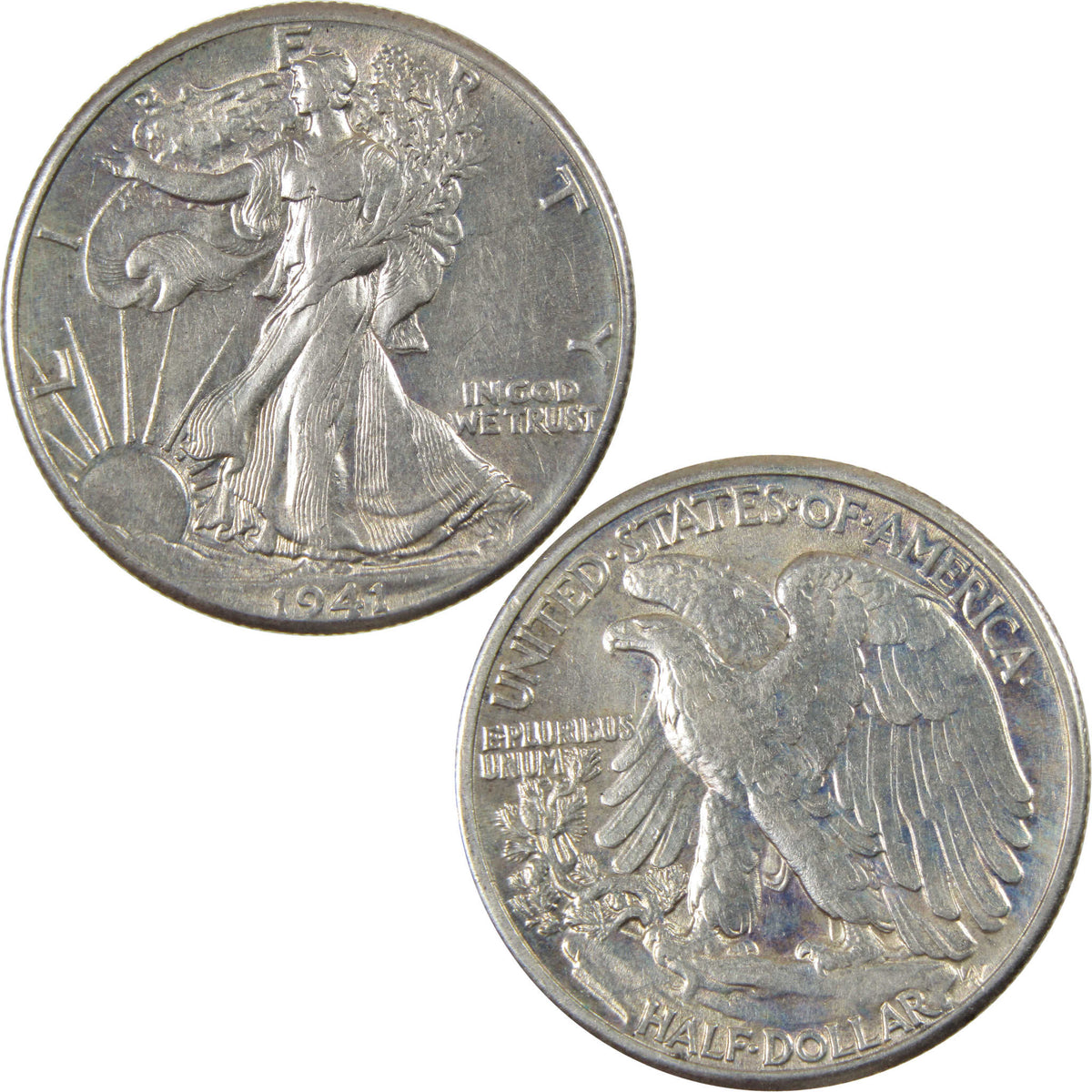 1941 Liberty Walking Silver 50c Borderline Uncirculated SKU:I28663