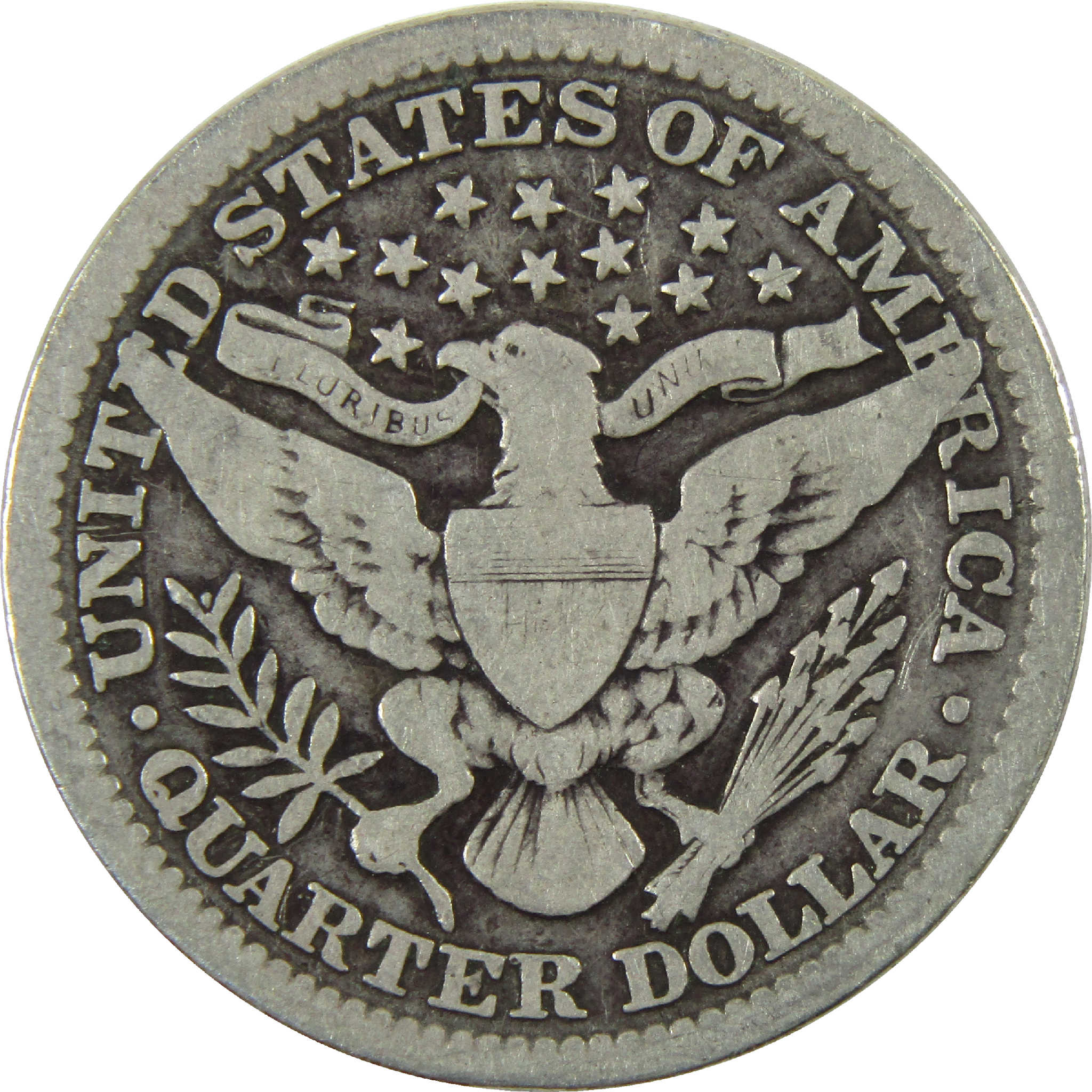 1916 Barber Quarter VG Very Good Silver 25c Coin SKU:I11870