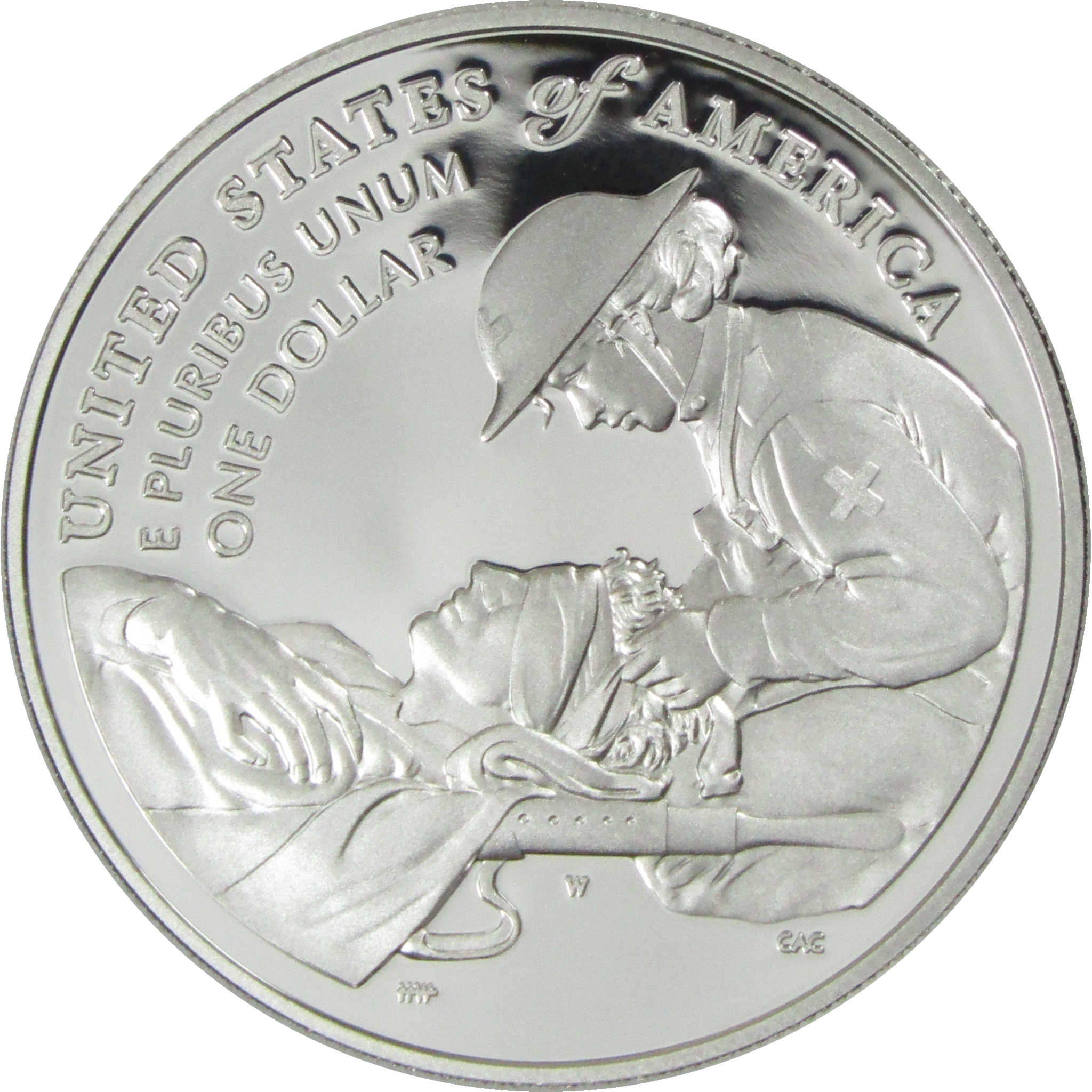 2022 W National Purple Heart Commemorative Silver Dollar Proof $1 Coin