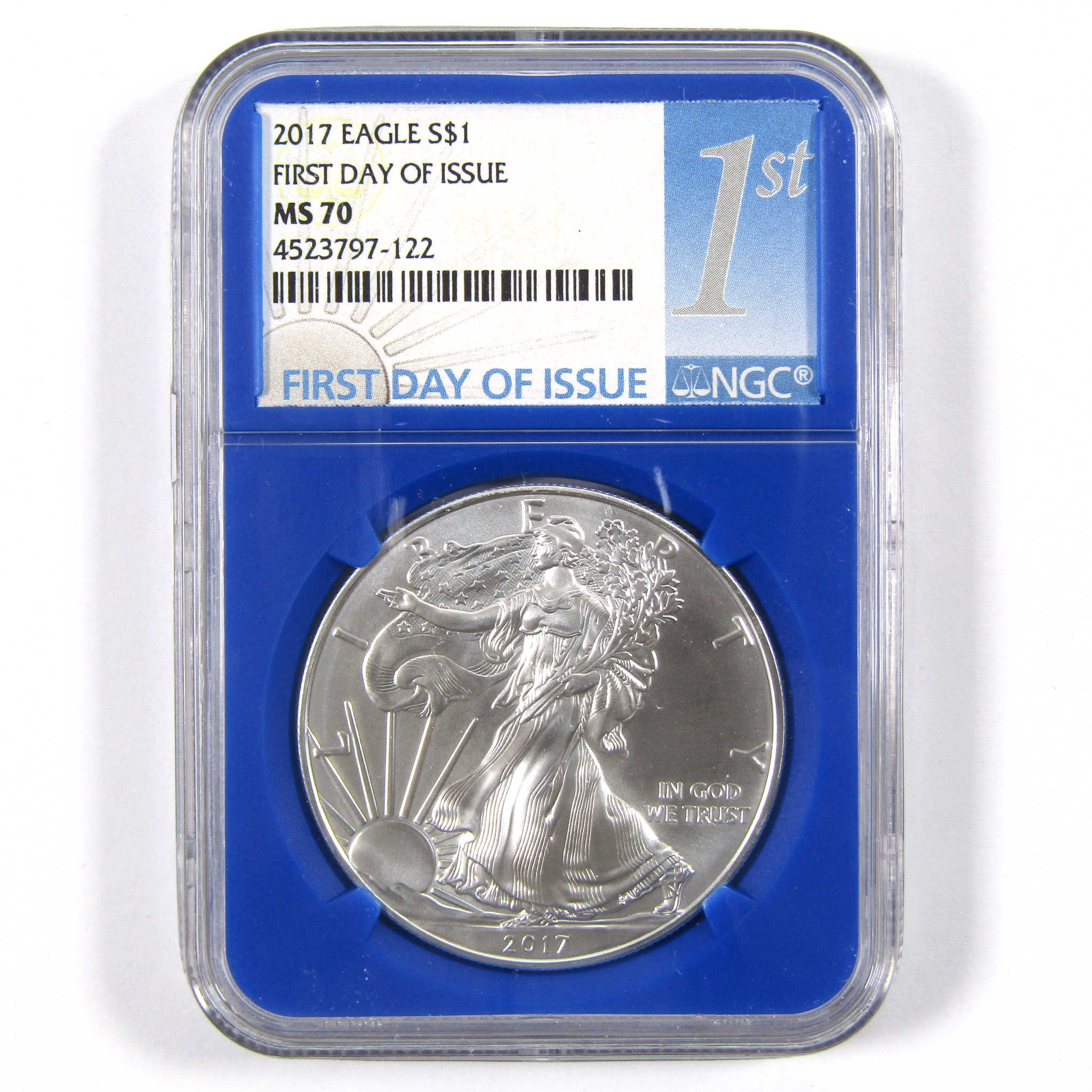 2017 American Silver Eagle MS 70 NGC $1 Coin First Day SKU:CPC3469