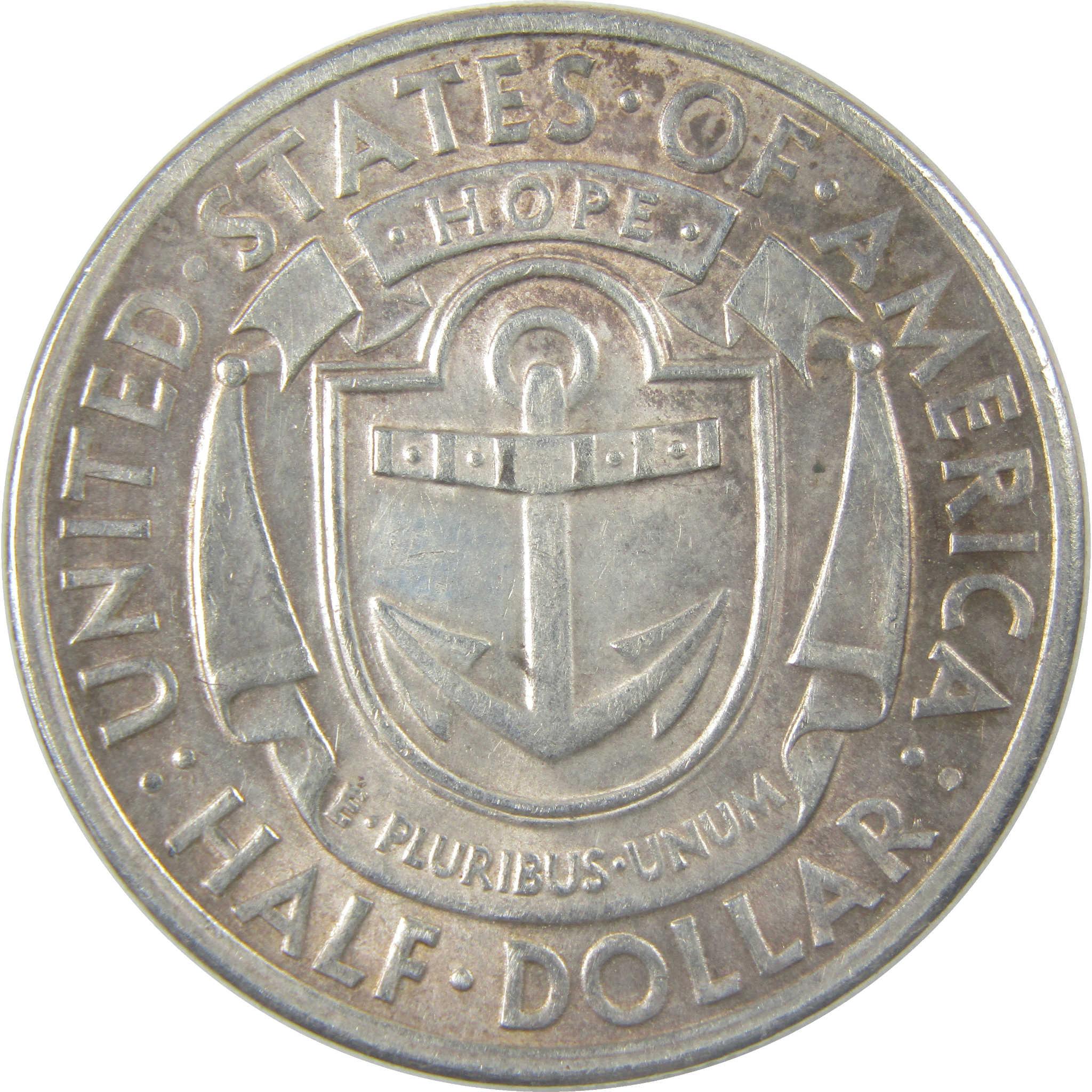 1936 D Providence Rhode Island Commemorative 50C About Uncirculated