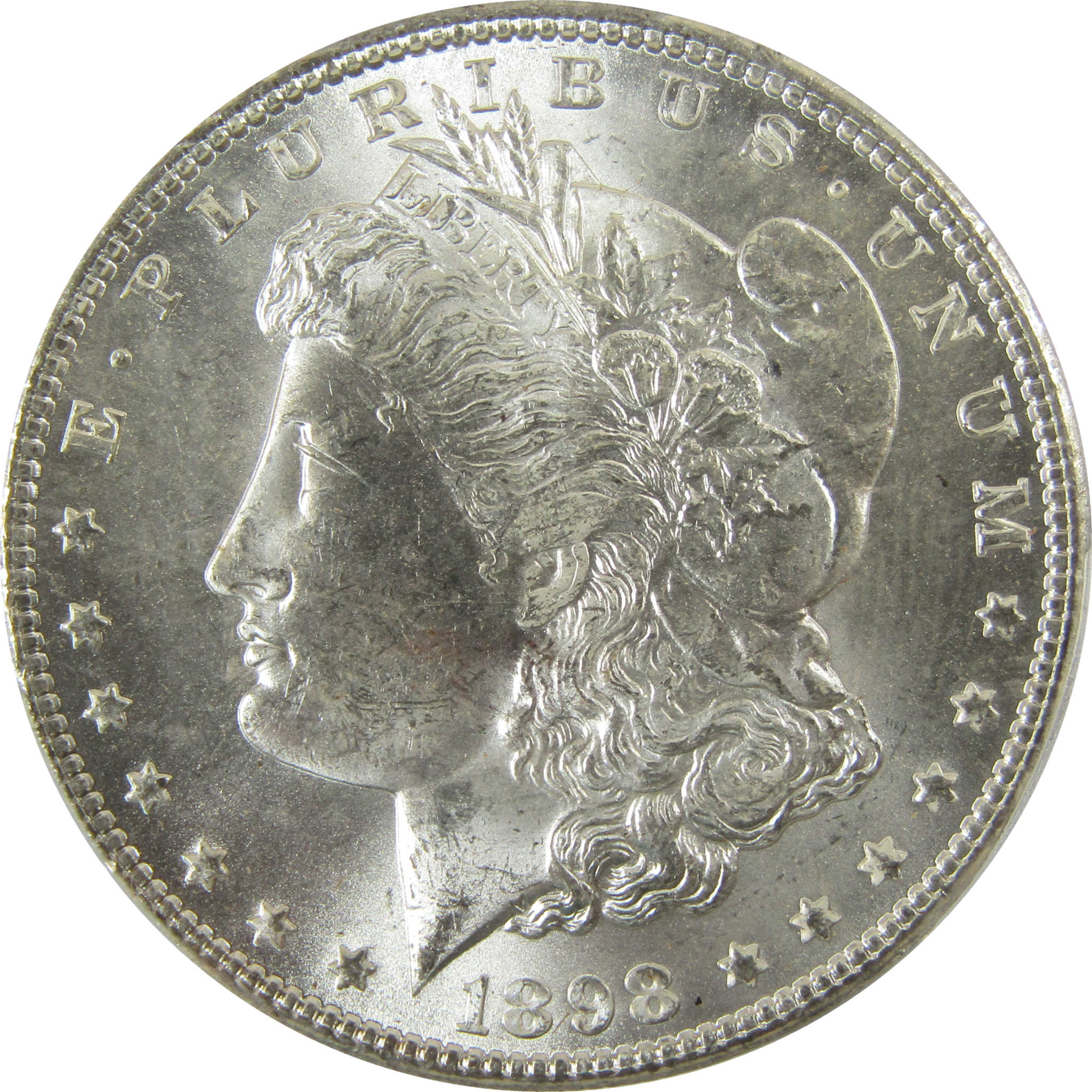 1898 O Morgan Silver Dollar MS 63 PCGS Uncirculated $1 Coin SKU:I28349