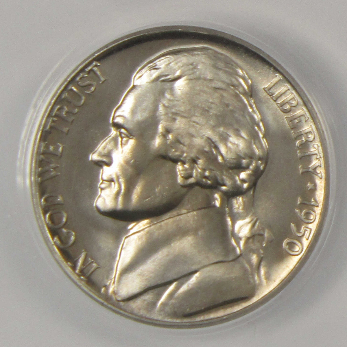 1950 Jefferson Nickel PF 66 ANACS Proof 5c Coin Collectible SKU:I28768