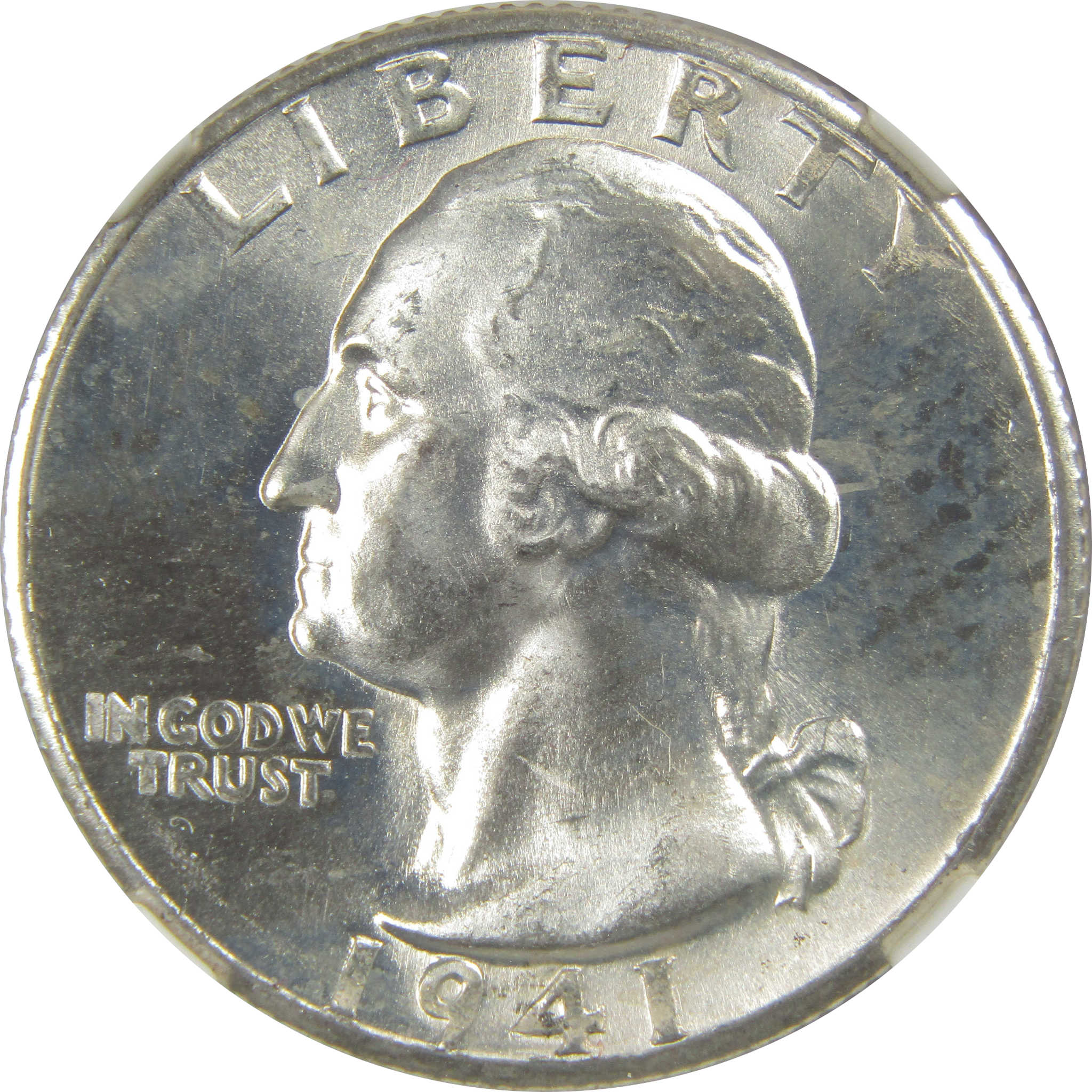 1941 D Washington Quarter MS 64 NGC Silver Bag Fragment SKU:I20600