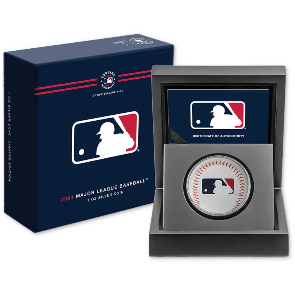 Major League Baseball 1 oz Silver $2 Proof Coin 2024 COA SKU:OPC182