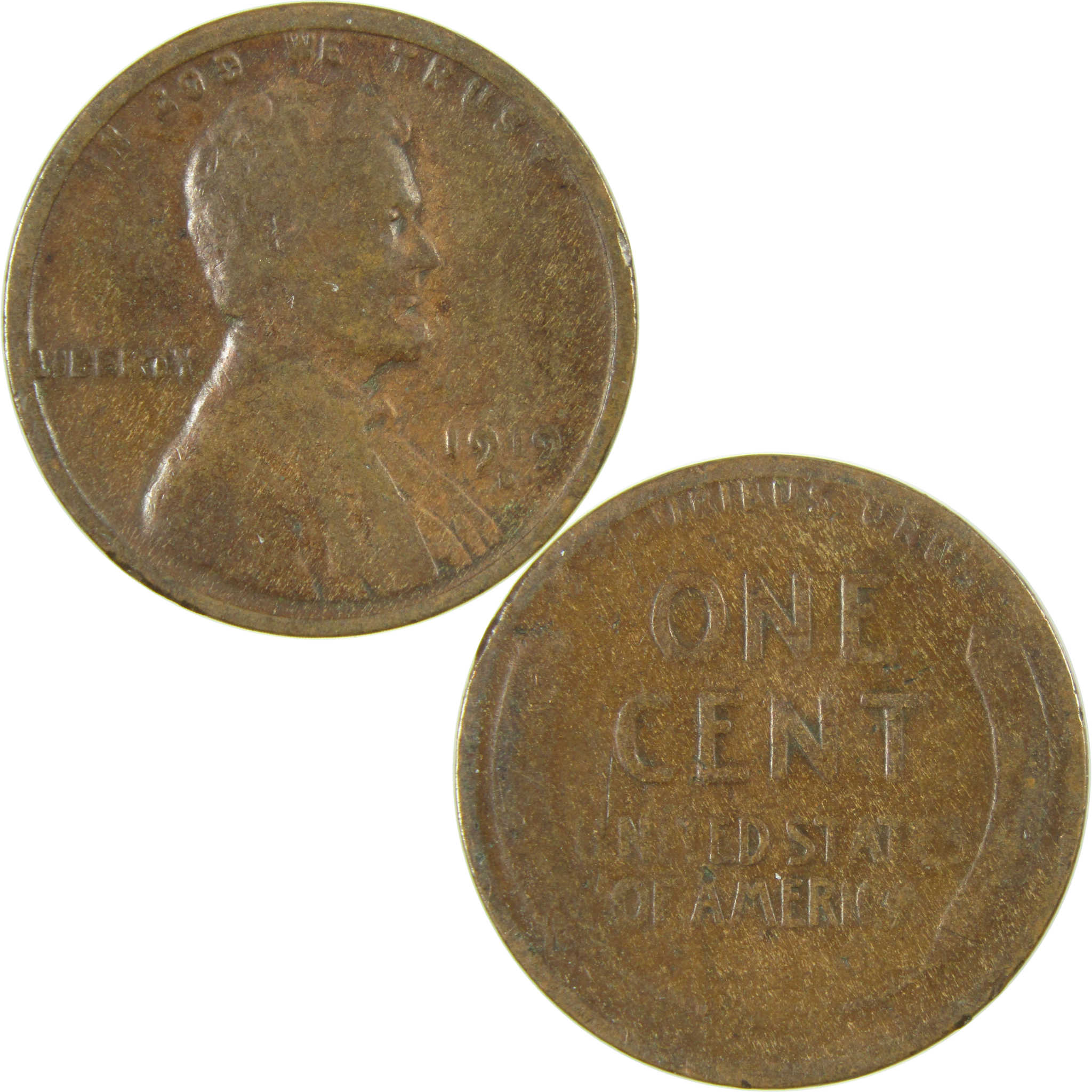 1919 D Lincoln Wheat Cent G Good Penny 1c Coin Collectible SKU:I27175