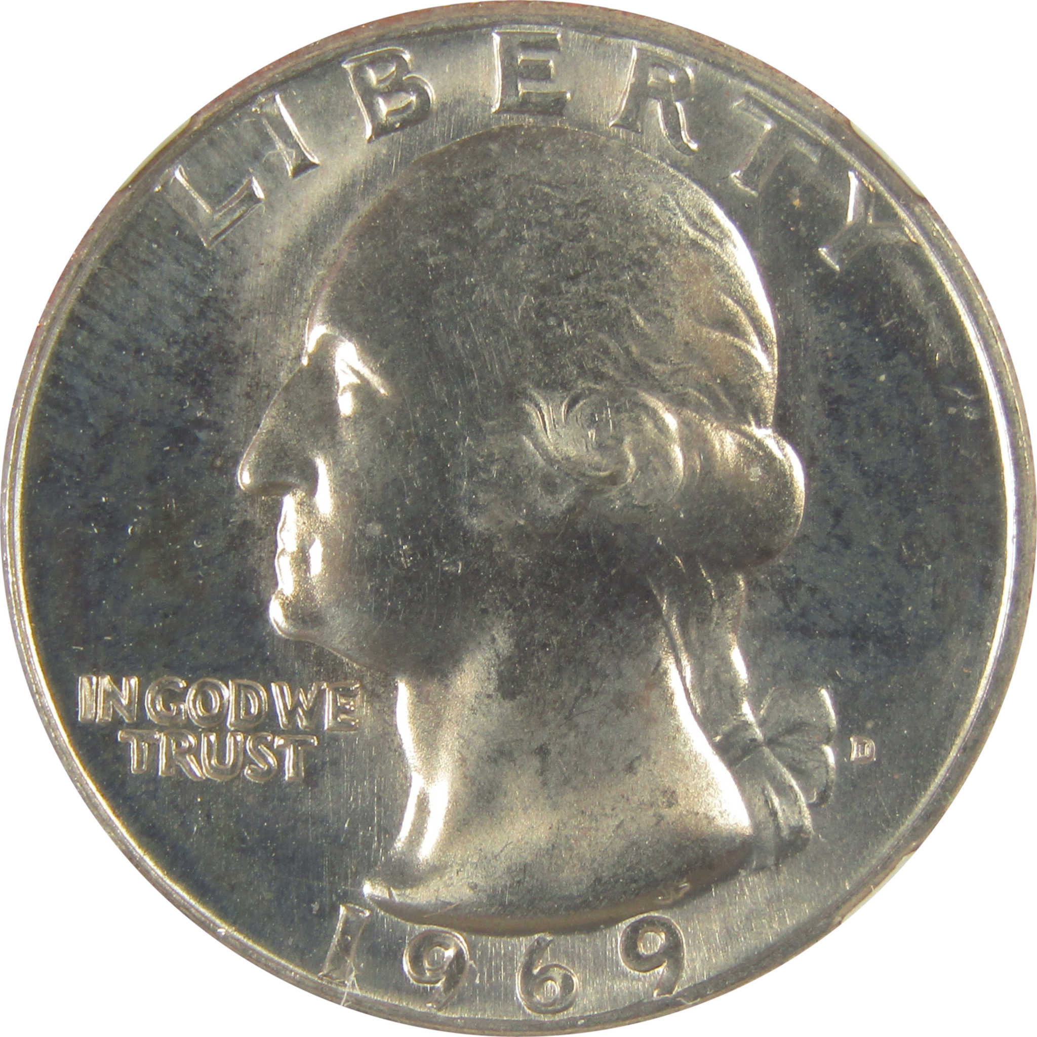 1969 D Washington Quarter MS 67 NGC Clad Uncirculated SKU:I20536