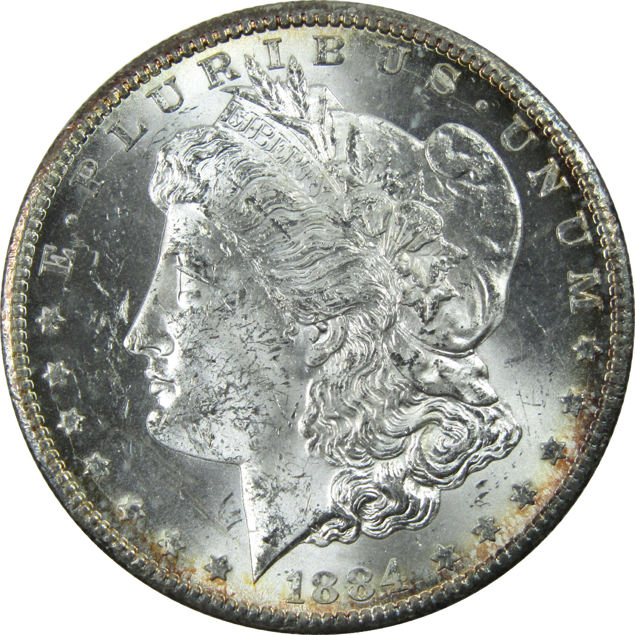 1884 CC Morgan Dollar Uncirculated Silver $1 Coin SKU:I12146 - Morgan coin - Morgan silver dollar - Morgan silver dollar for sale - Profile Coins &amp; Collectibles