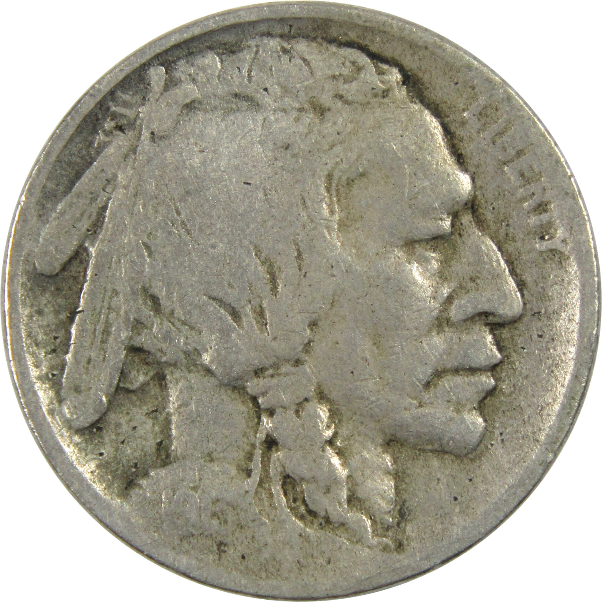 1913 Type 1 Indian Head Buffalo Nickel VG Very Good 5c Coin SKU:I12993