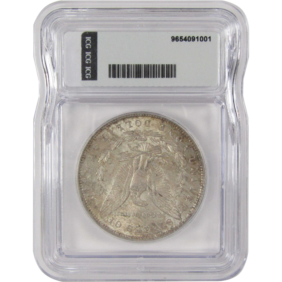 1890 Morgan Silver Dollar MS 63 ICG Uncirculated $1 Coin SKU:I29170