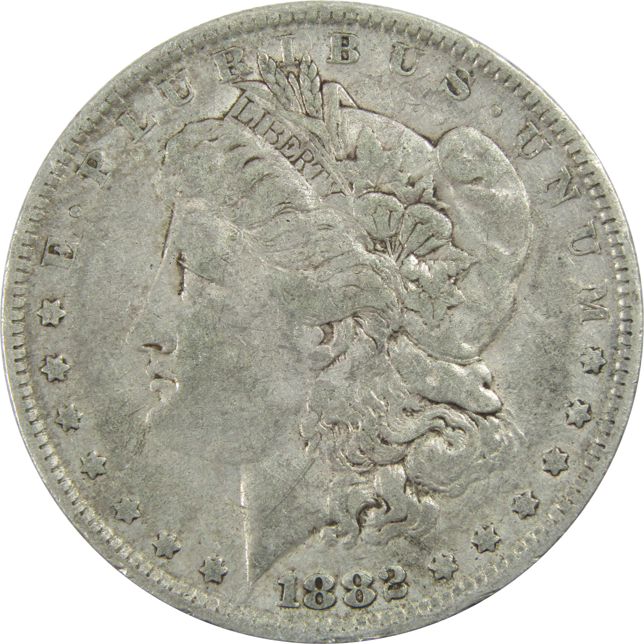 1882 O/S Morgan Dollar VF Very Fine Silver $1 Coin SKU:I13605 - Morgan coin - Morgan silver dollar - Morgan silver dollar for sale - Profile Coins &amp; Collectibles