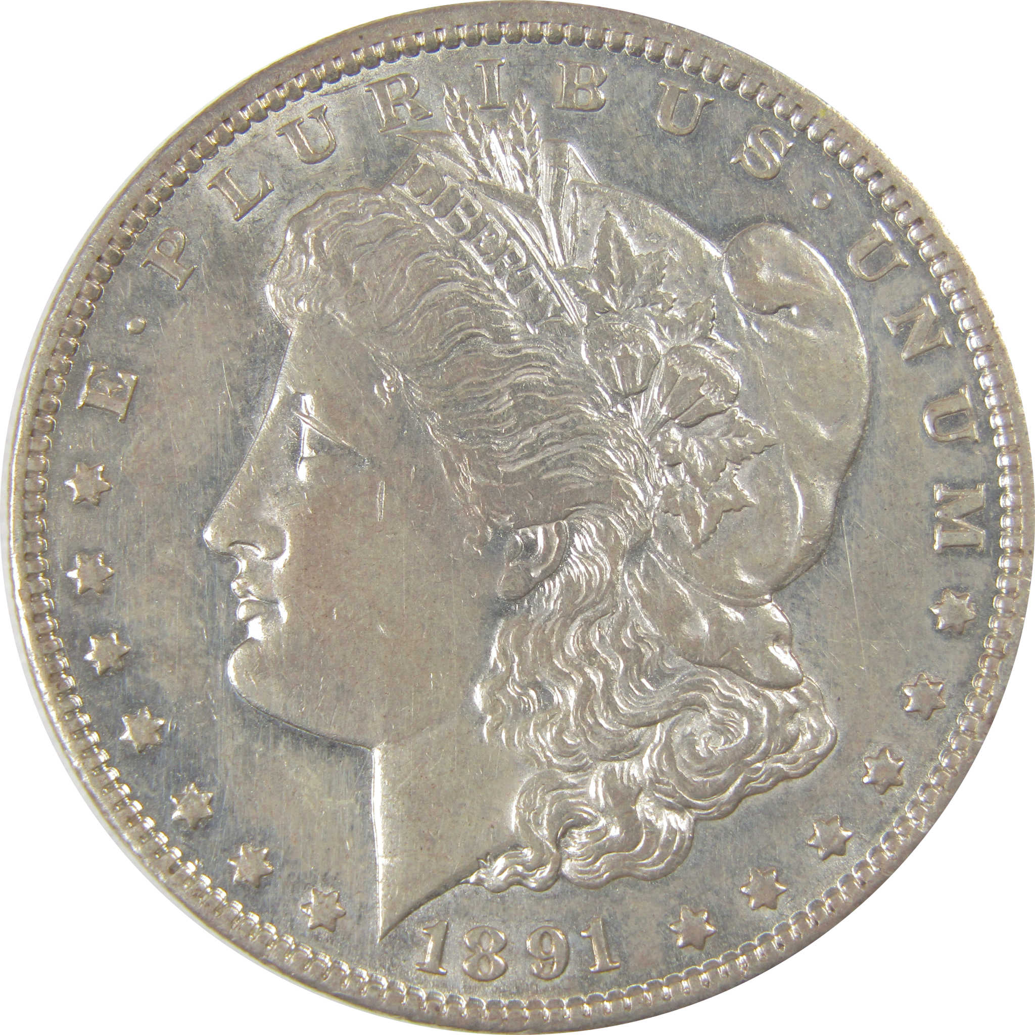 1891 CC Morgan Dollar AU About Uncirculated Silver $1 Coin SKU:I23429