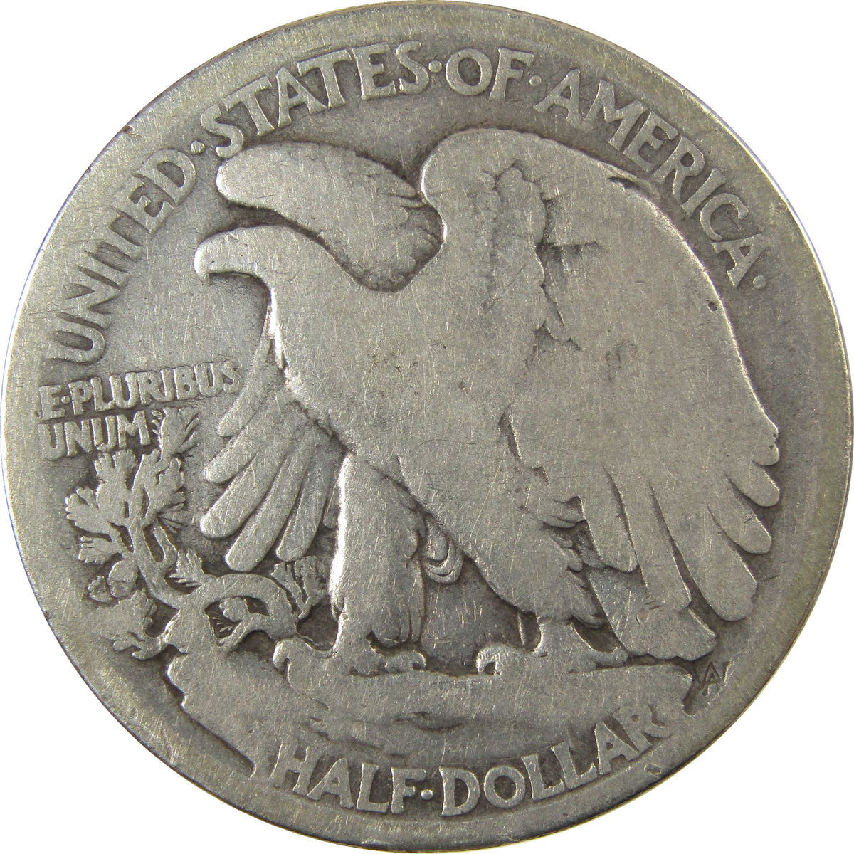1917 S Obverse Liberty Walking 50c VG Very Good Details SKU:I22775