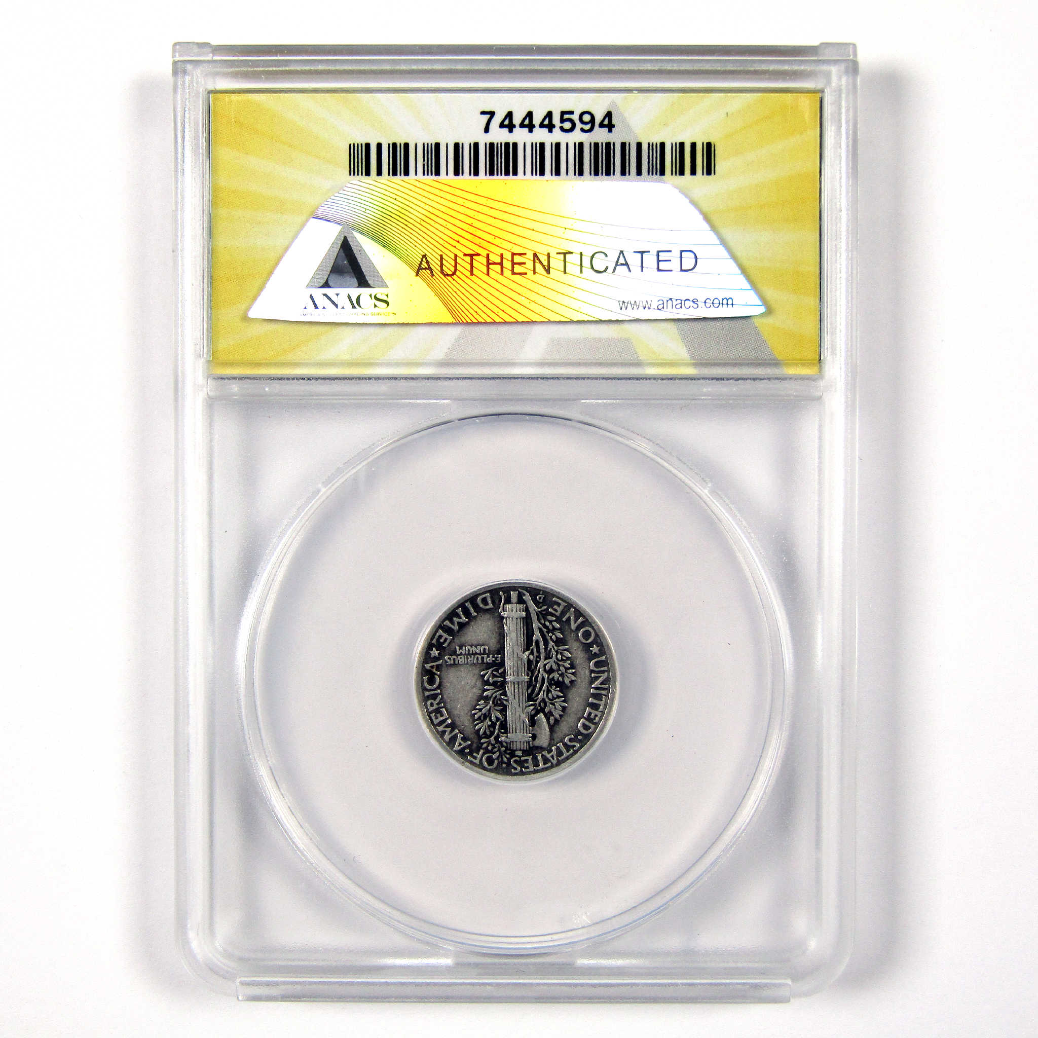 1942/1 D Mercury Dime EF 45 ANACS Silver 10c Coin SKU:I11269