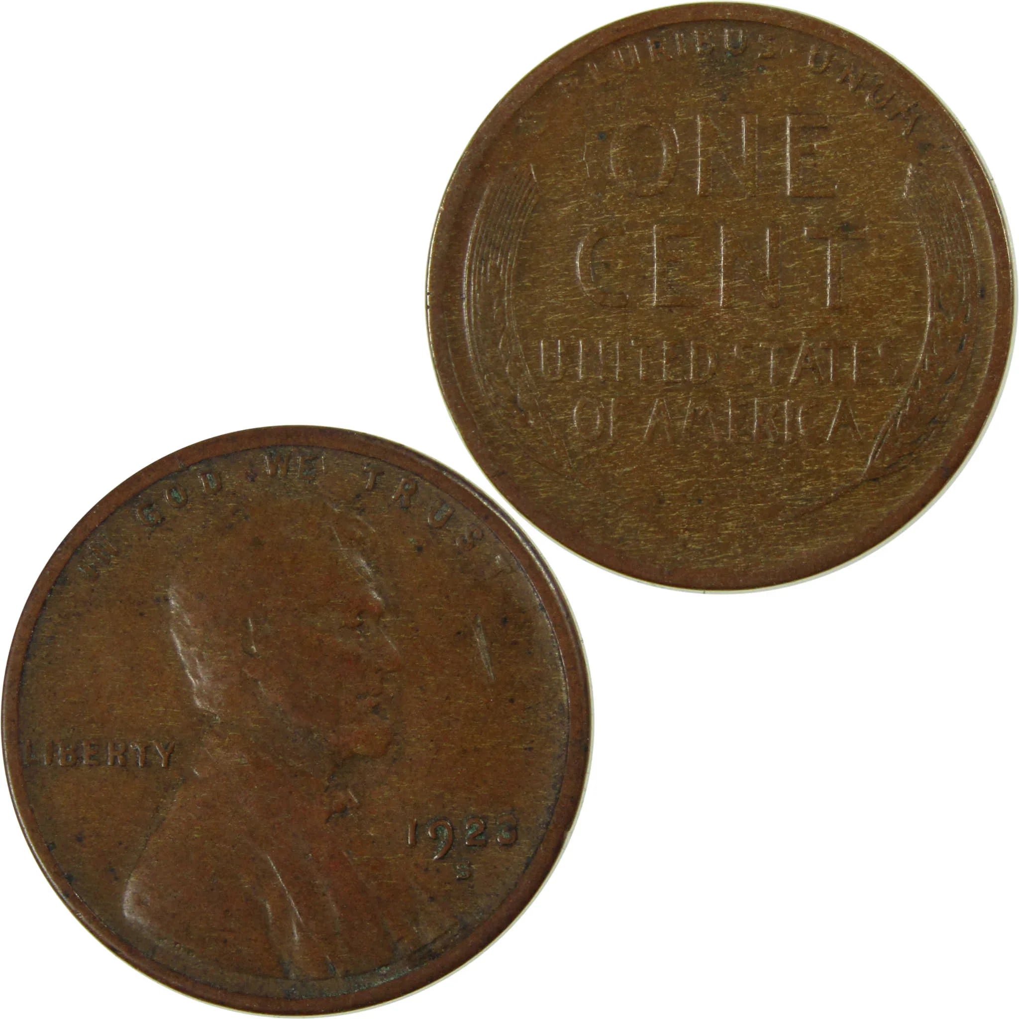 1923 S Lincoln Wheat Cent VF Very Fine Penny 1c Coin SKU:I26658
