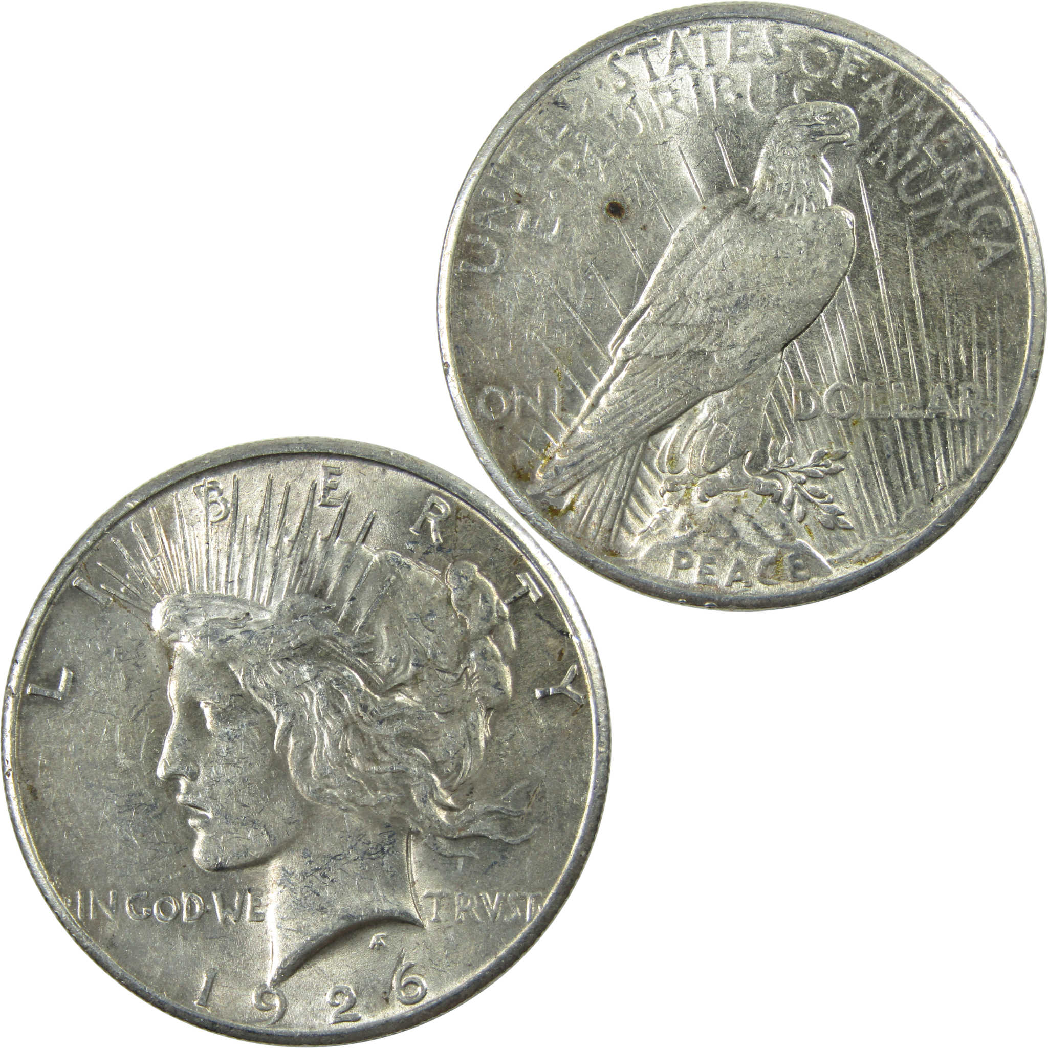 1926 Peace Dollar AU About Uncirculated Silver $1 Coin SKU:I13758