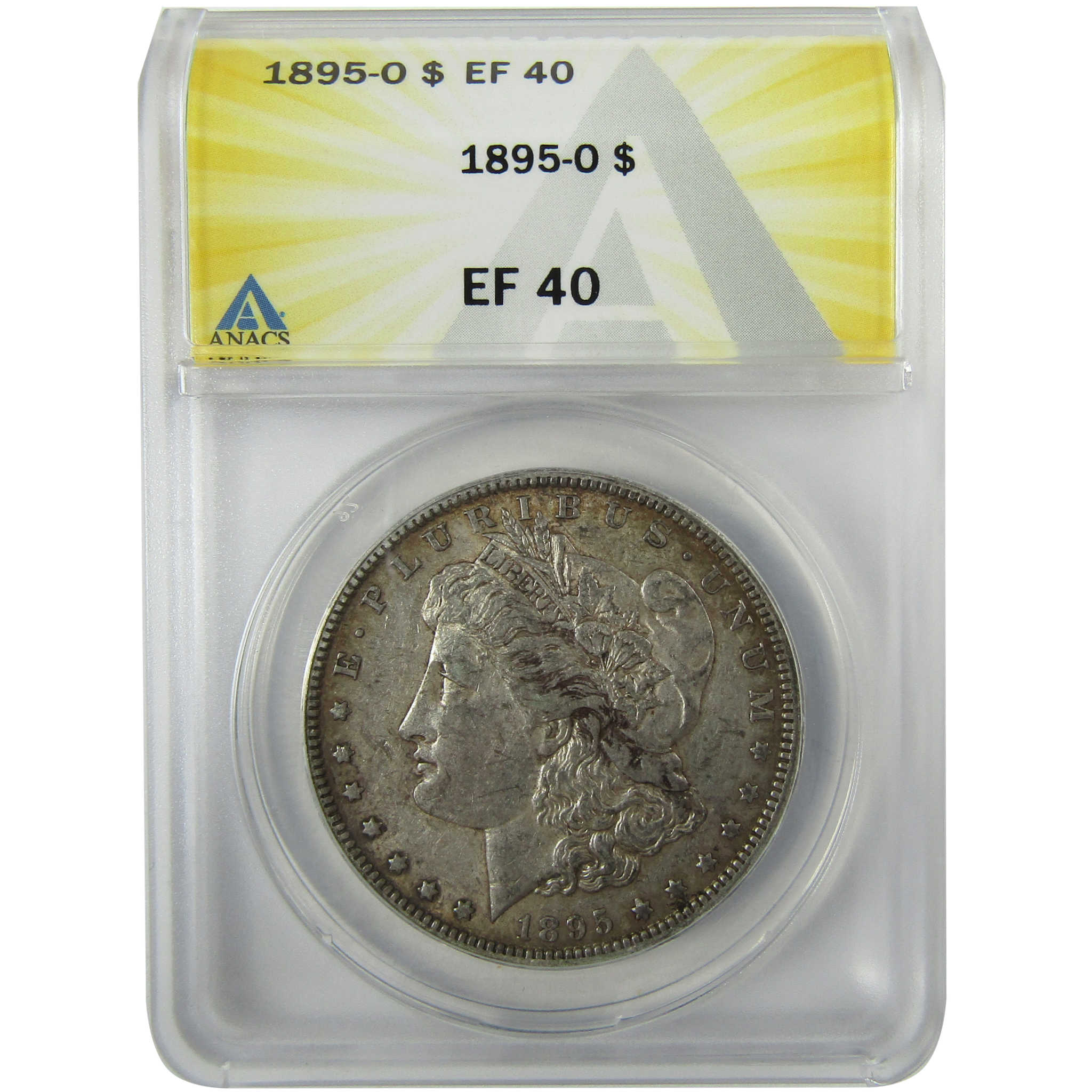 1895 O Morgan Silver Dollar EF 40 ANACS $1 Coin Collectible SKU:I27971 - Morgan coin - Morgan silver dollar - Morgan silver dollar for sale - Profile Coins &amp; Collectibles