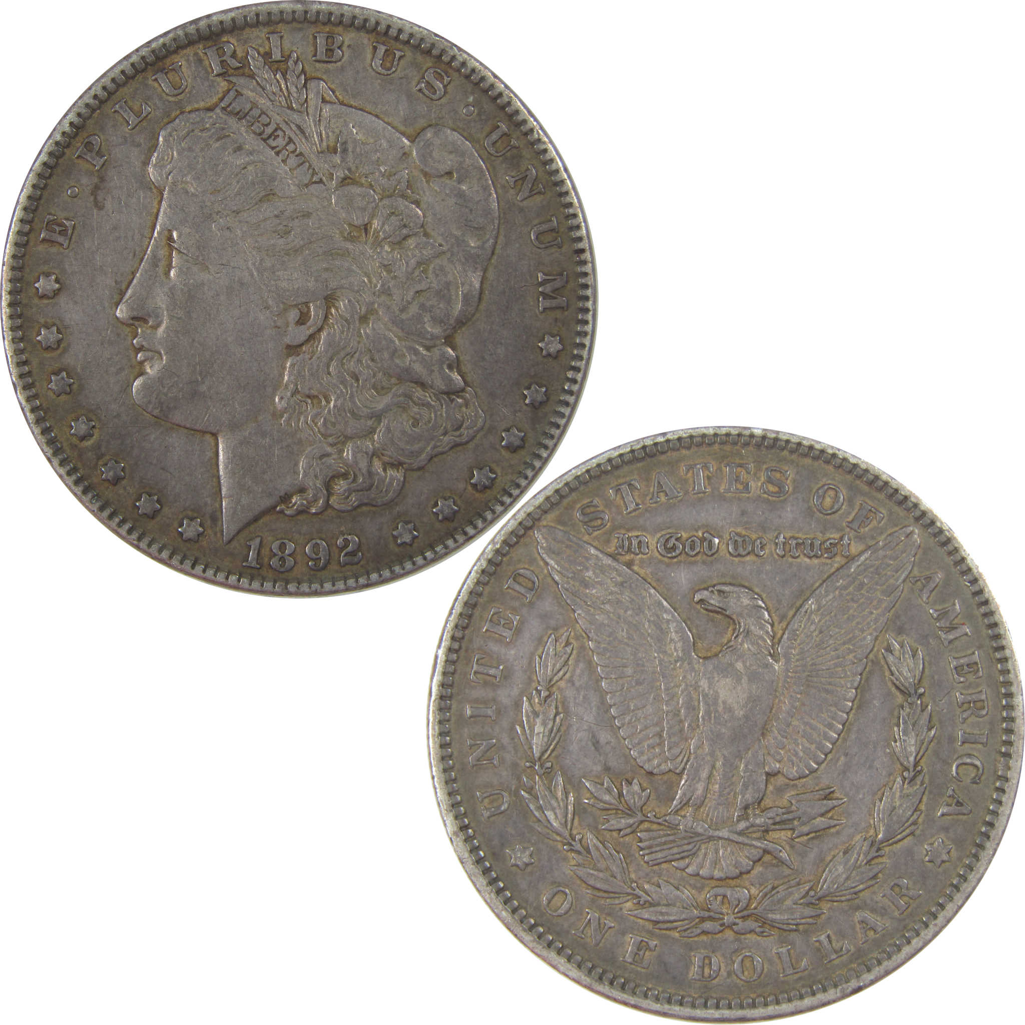 1892 Morgan Dollar XF EF Extremely Fine Silver $1 Coin SKU:CPC1170 - Morgan coin - Morgan silver dollar - Morgan silver dollar for sale - Profile Coins &amp; Collectibles