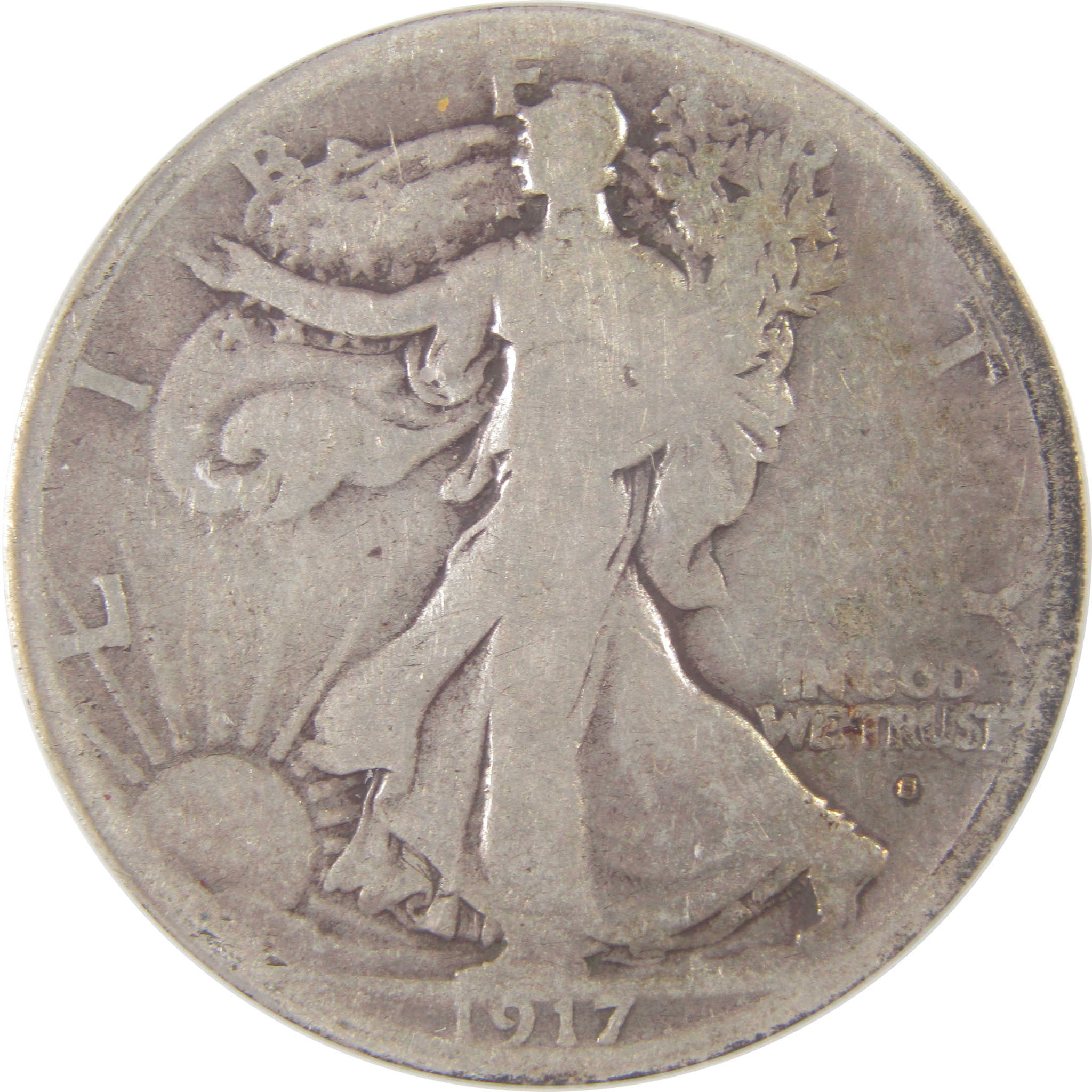 1917 S Obverse Liberty Walking Half Dollar G 6 ANACS Silver SKU:I17510