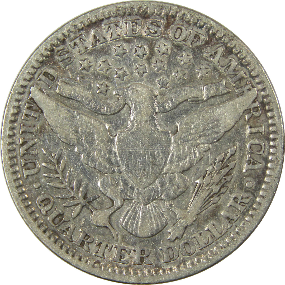 1901 Barber Silver Quarter XF EF Extremely Fine Details SKU:I28531